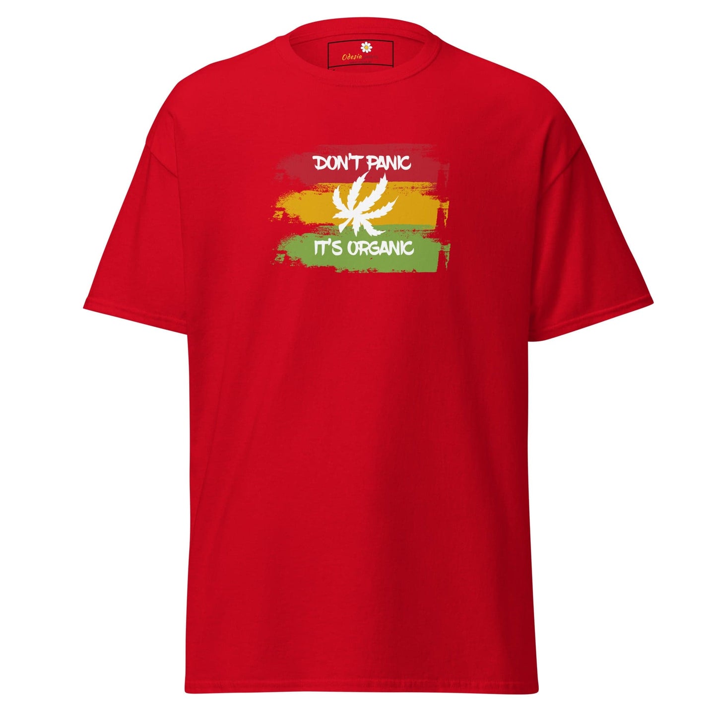 Unisex classic t-shirt - MYSTIC DON’T PANIC ORGANIC - REGULAR - Red / S
