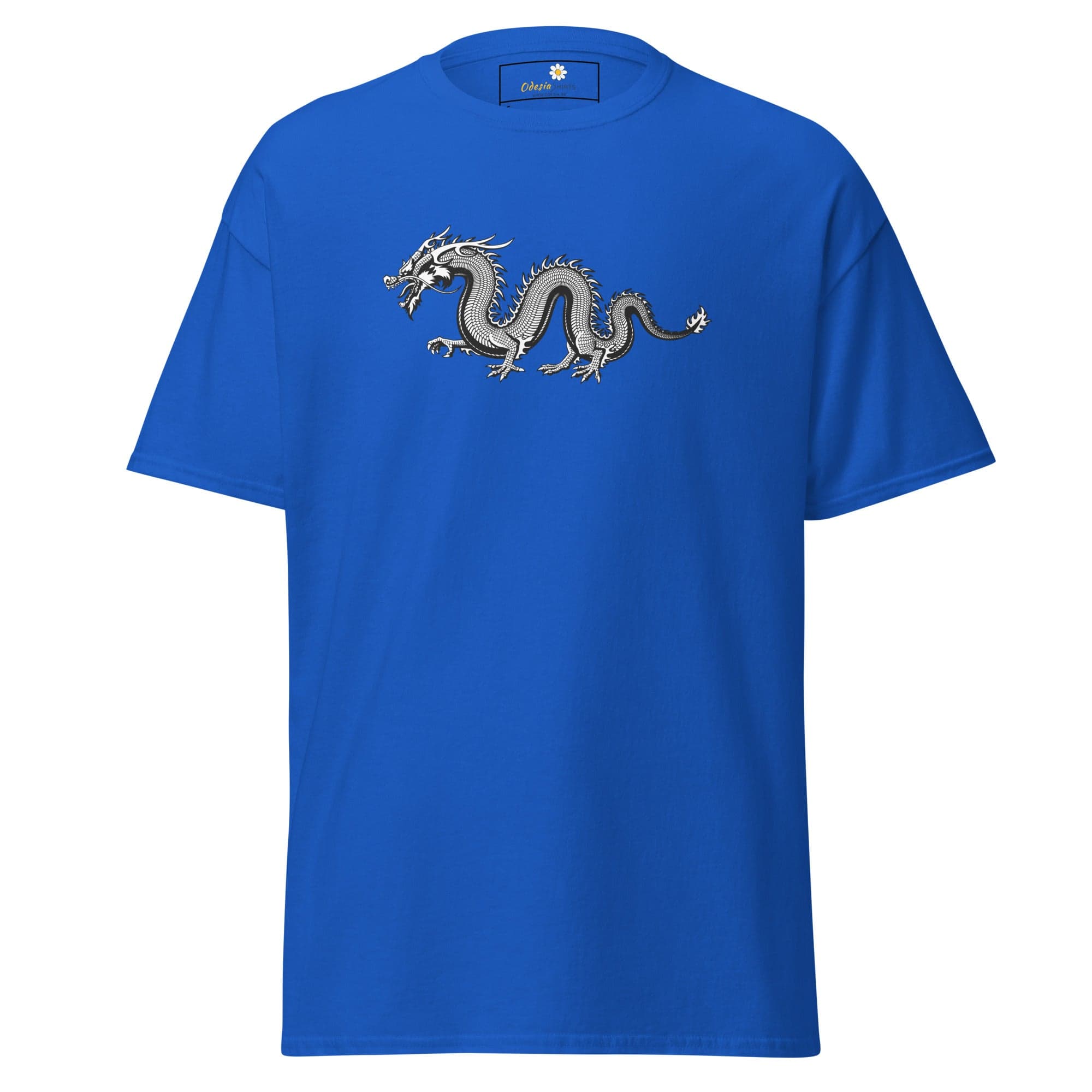 Unisex classic t-shirt - MYSTIC GREY DRAGON - REGULAR - Royal / S
