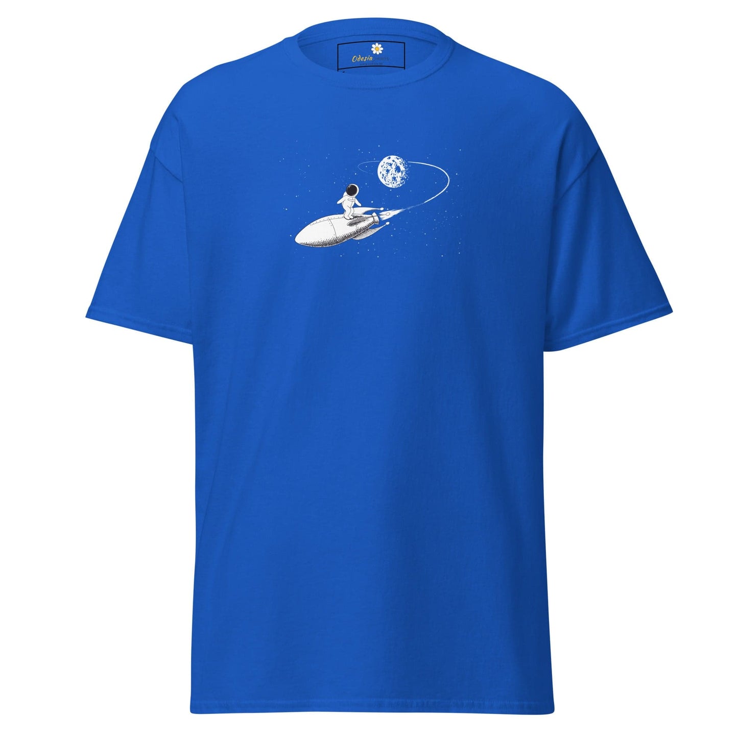 Unisex classic tee - ASTRONAUT ROCKET - REGULAR - Royal / S