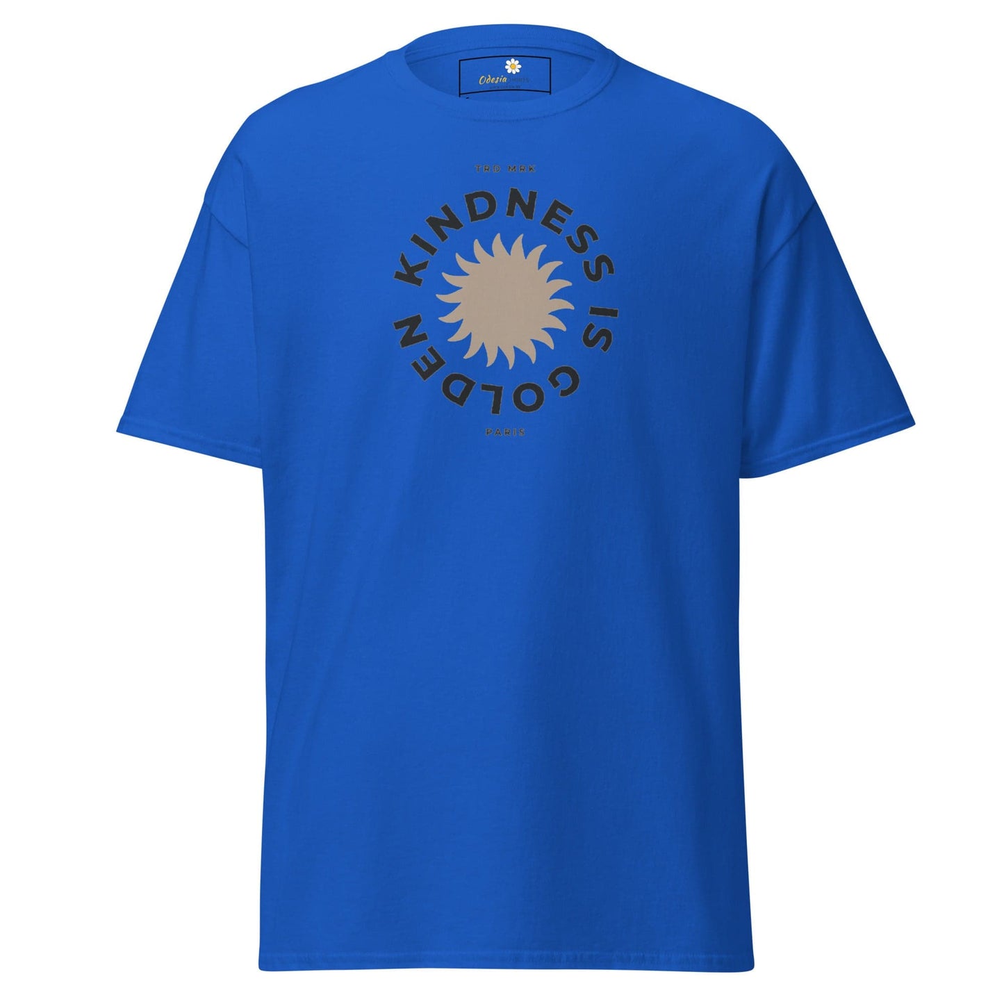 Unisex classic t-shirt - TEXT KINDNESS IS GOLDEN - REGULAR - Royal / S