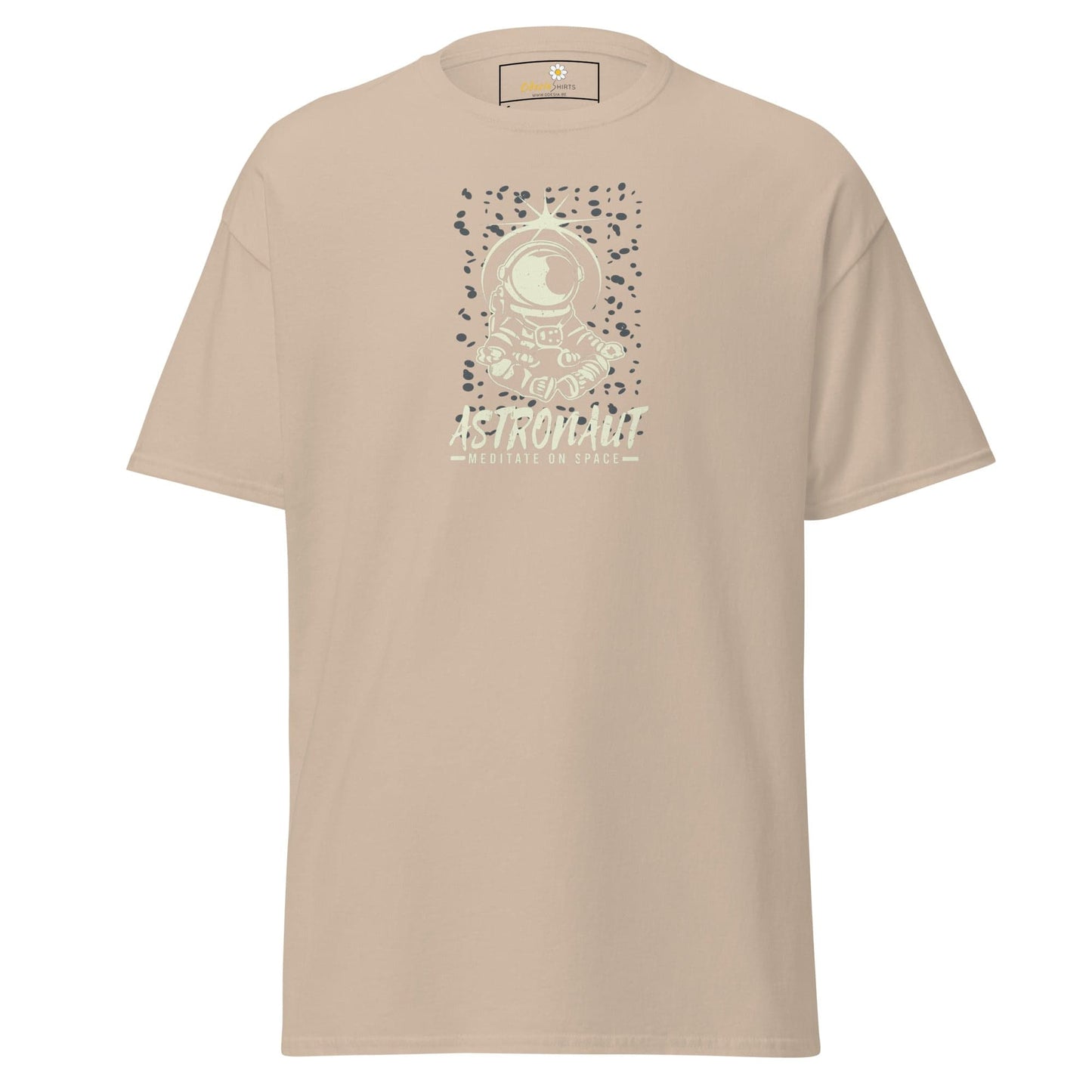 Unisex classic t-shirt - ASTRONAUT MEDITATION SPACE - REGULAR - Sand / S