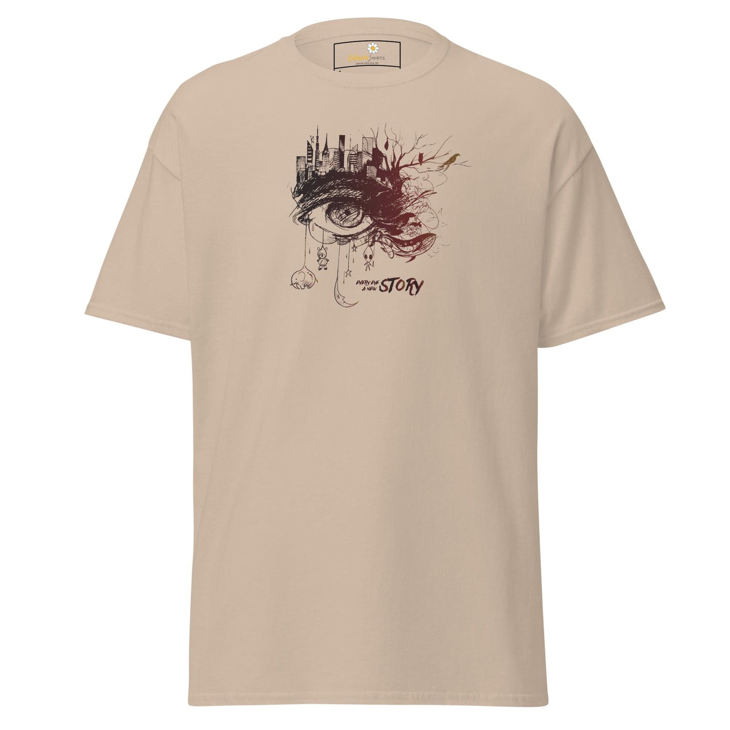 Unisex classic t-shirt - FANTASY EYE STORY - REGULAR - Sand / S