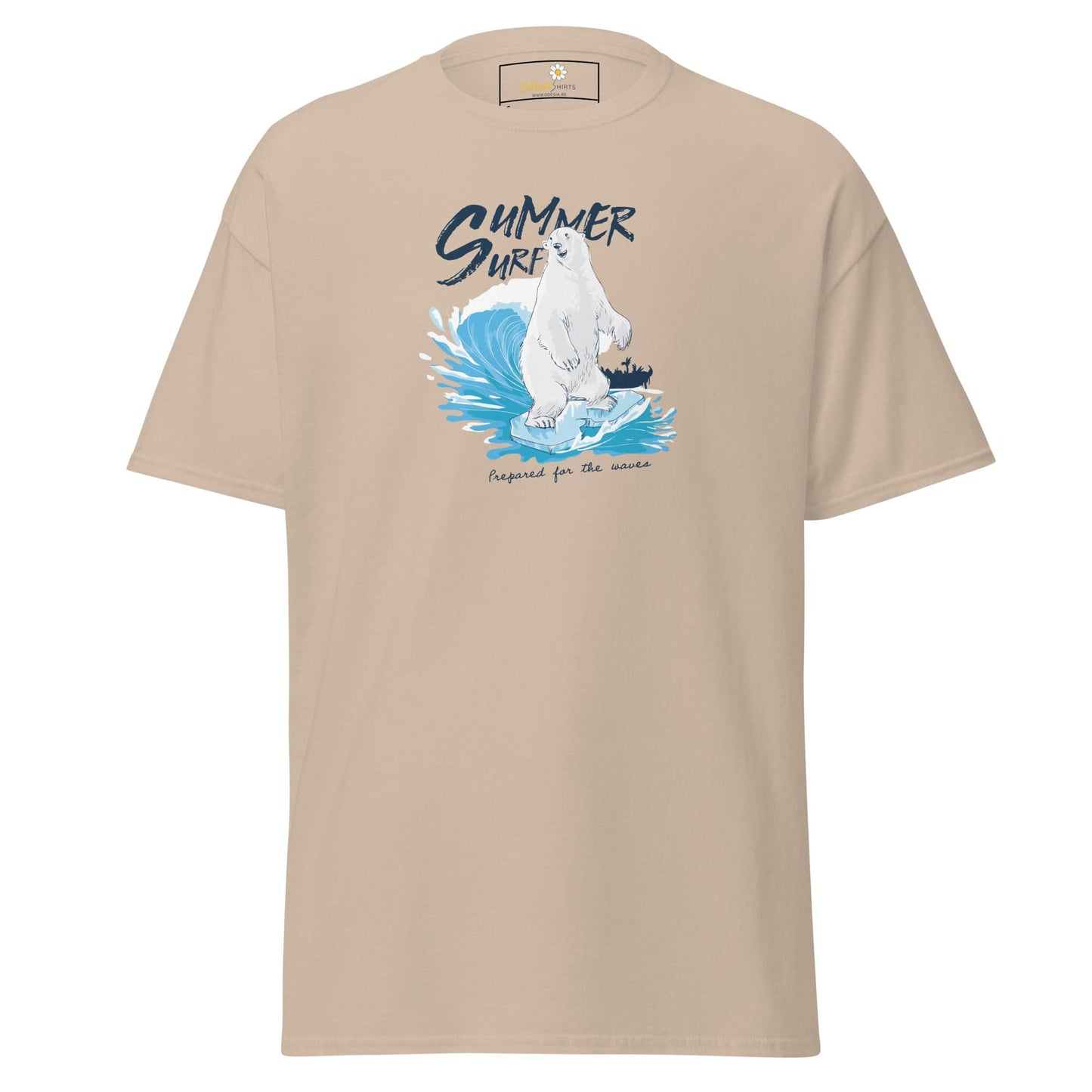Unisex classic t-shirt - WILD LIFE SUMMER BEAR - REGULAR - Sand / S