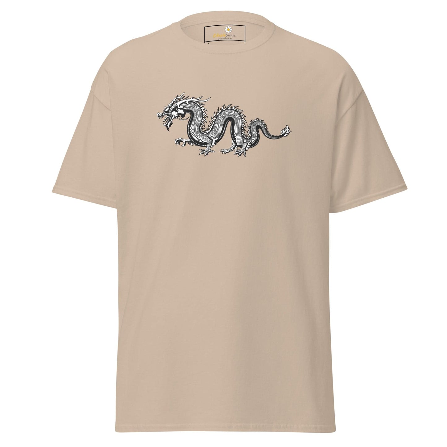 Unisex classic t-shirt - MYSTIC GREY DRAGON - REGULAR - Sand / S