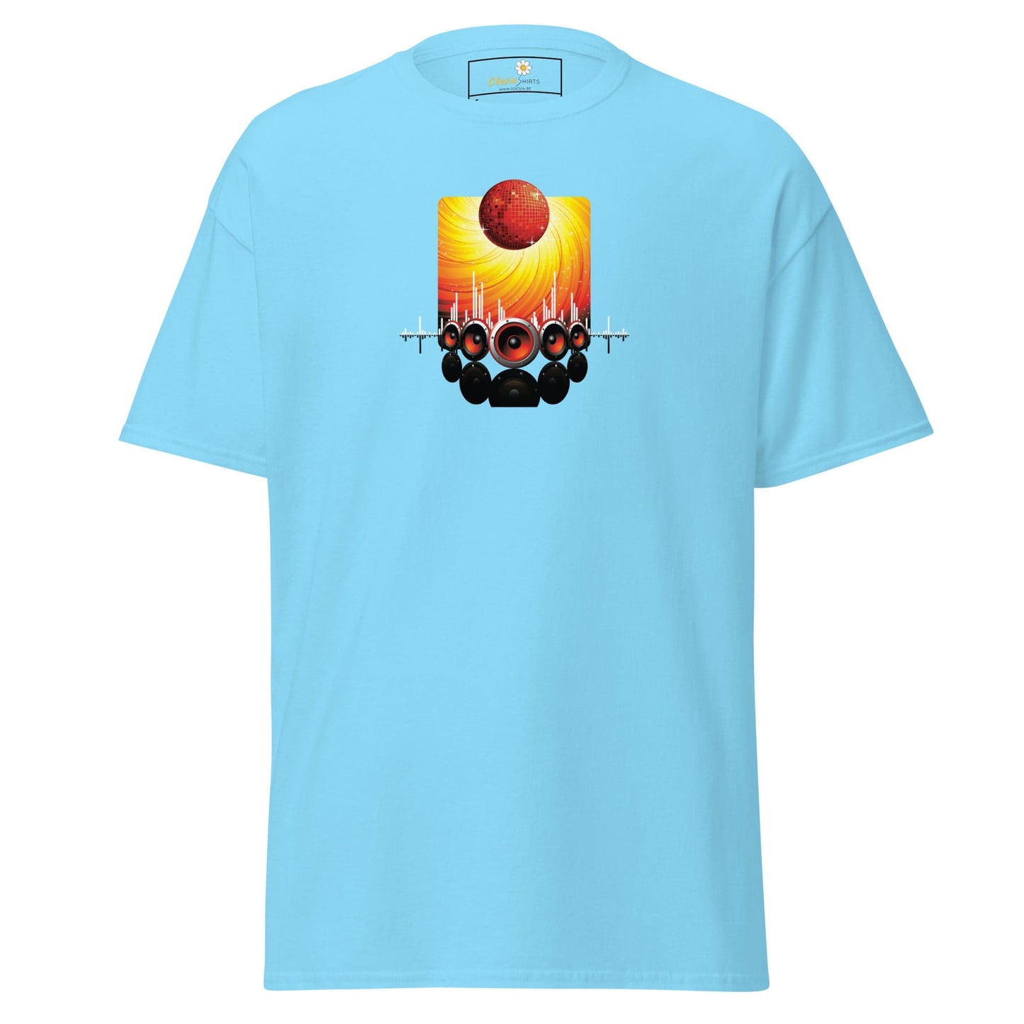 Unisex classic tee - MUSIC SPEAKERS - REGULAR - Sky / S