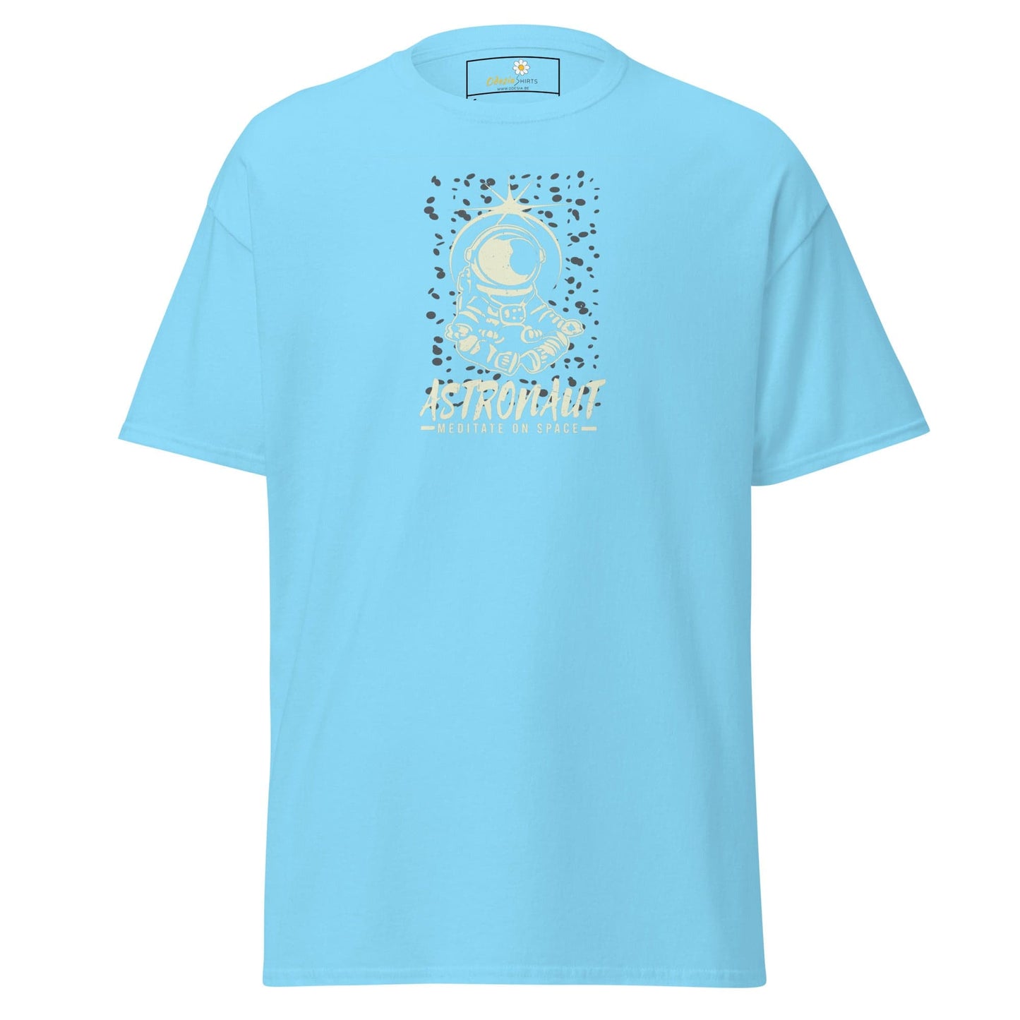 Unisex classic t-shirt - ASTRONAUT MEDITATION SPACE - REGULAR - Sky / S