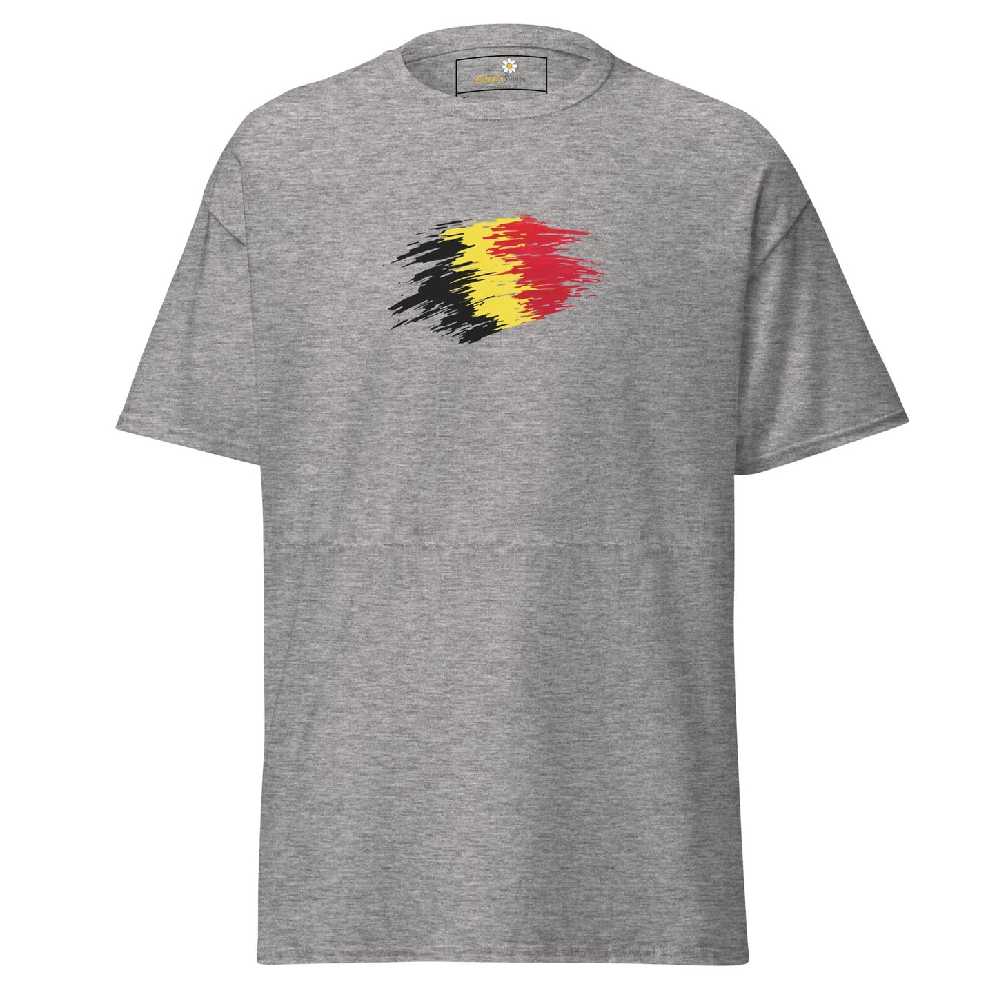 Unisex classic tee - COUNTRY BELGIUM SHAPE - REGULAR - Sport Grey / S
