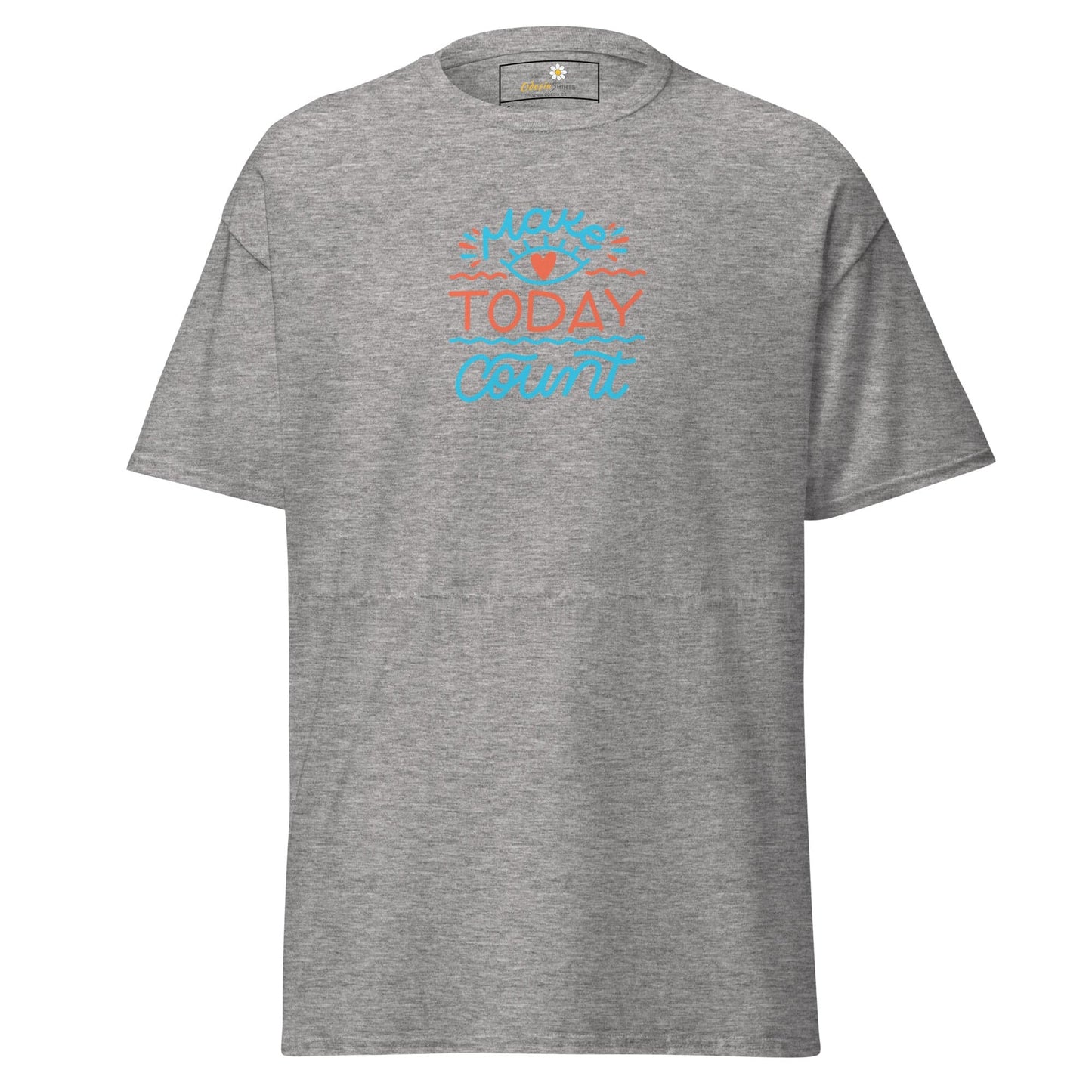 Unisex classic t-shirt - TEXT TODAY COUNT - REGULAR - Sport Grey / S