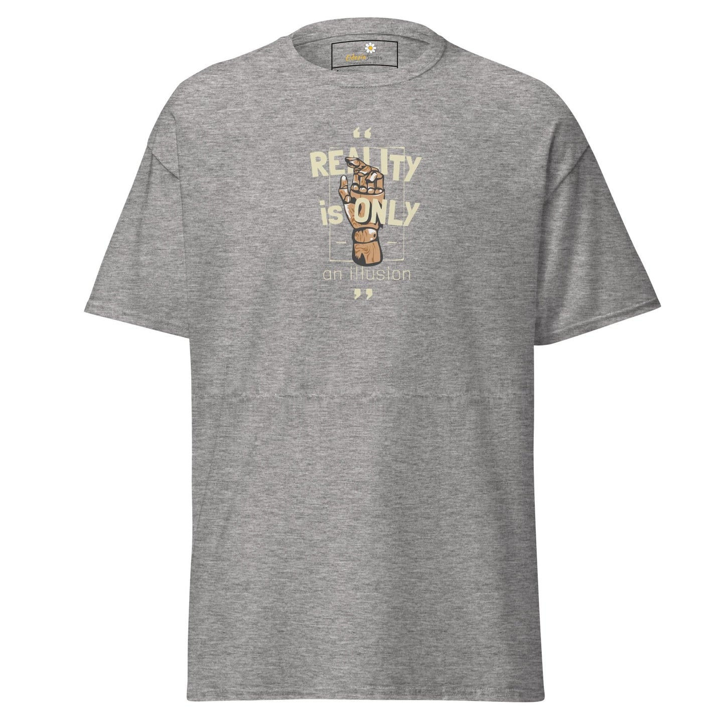 Unisex classic tee - MYSTIC TEXT REALITY AN ILLUSION - REGULAR - Sport Grey / S