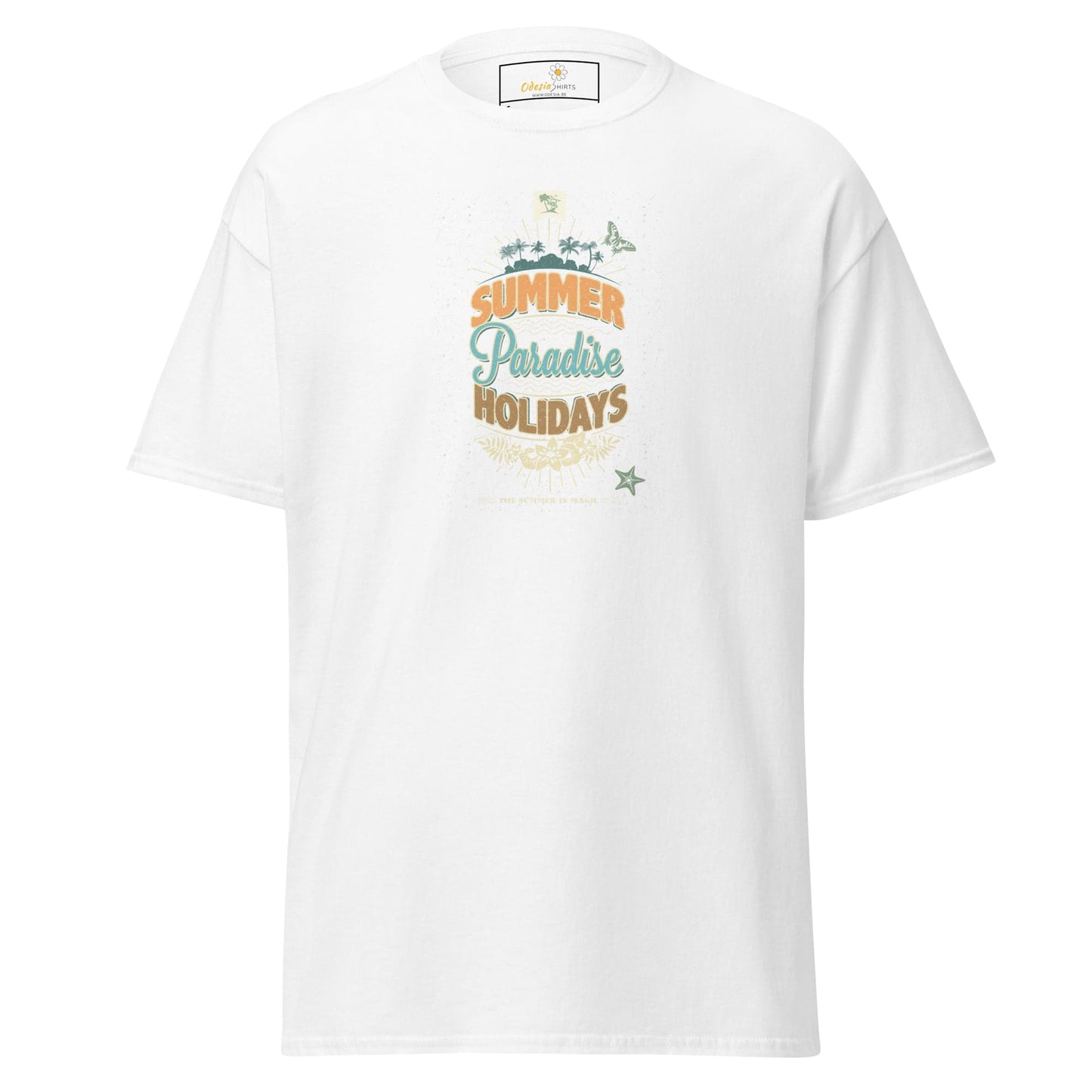 Unisex classic tee - SUMMER PARADISE - REGULAR - White / S