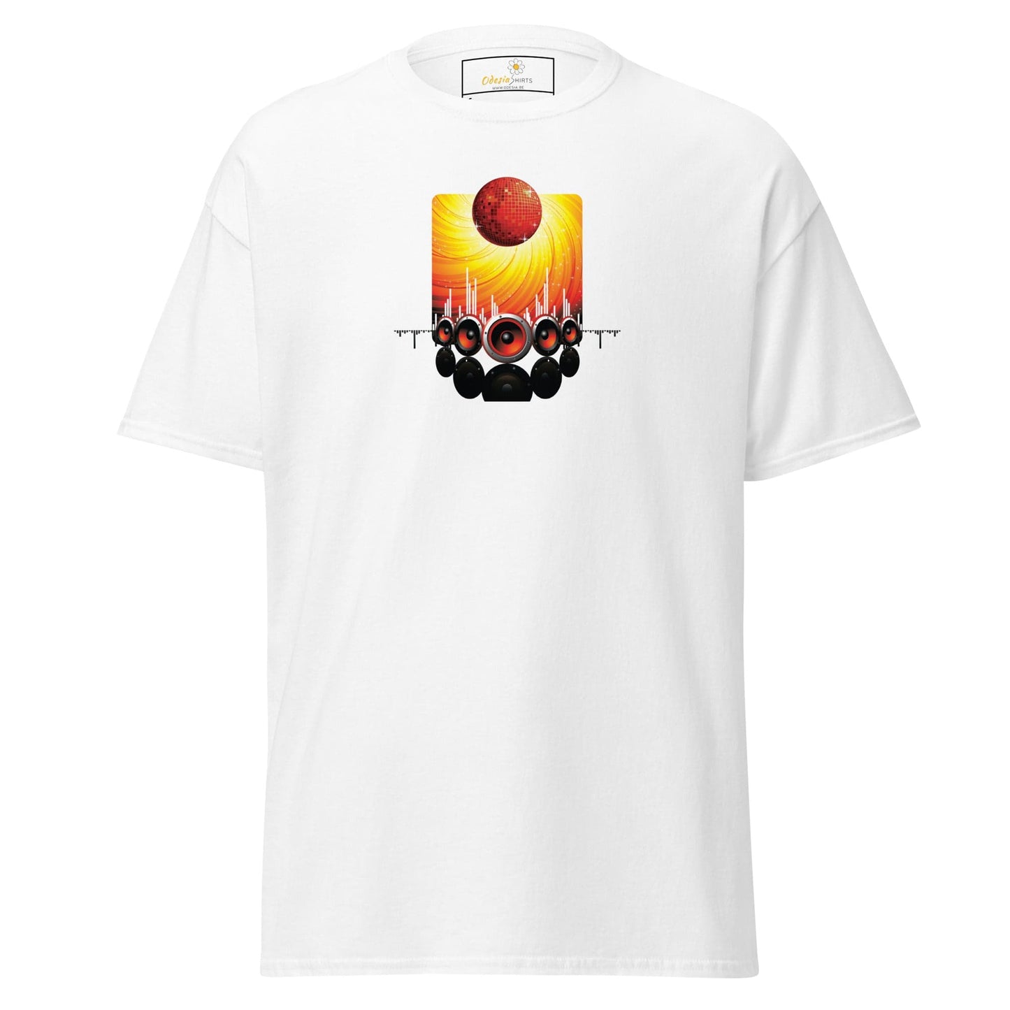 Unisex classic tee - MUSIC SPEAKERS - REGULAR - White / S