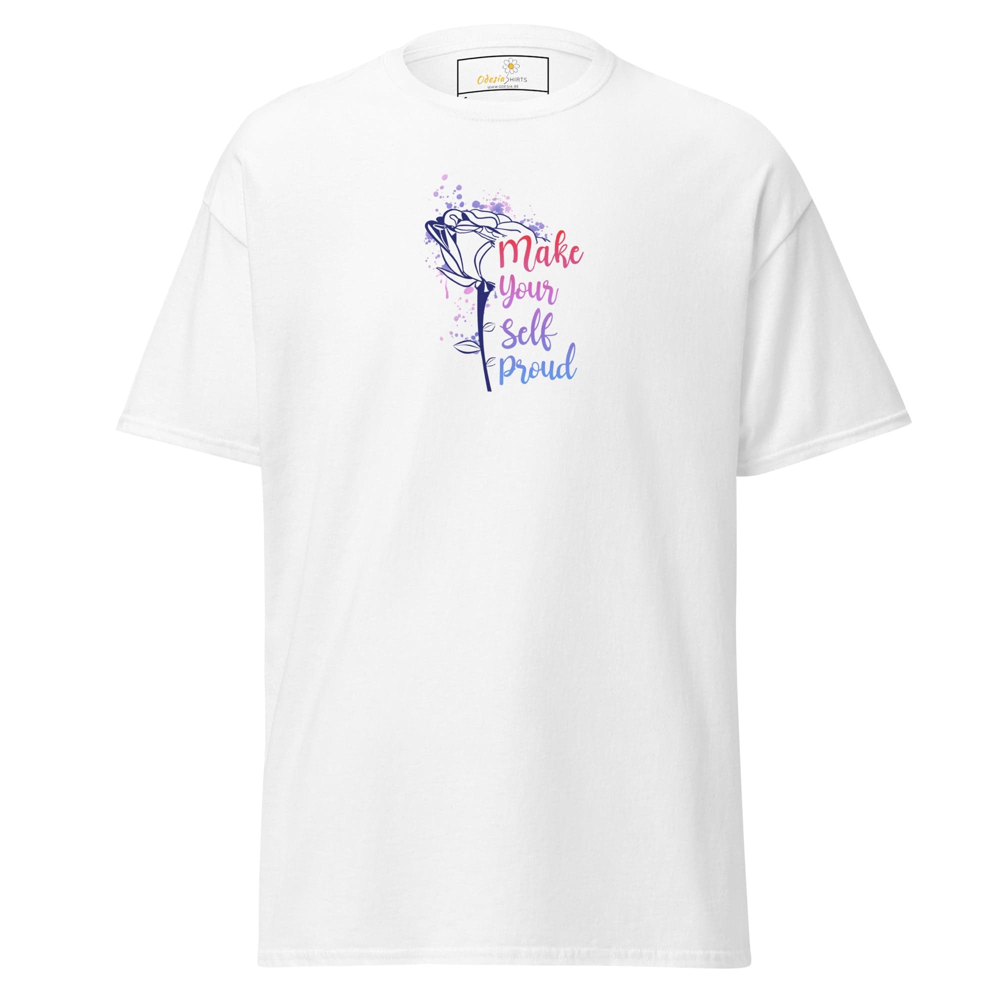 Unisex classic tee - MISC TEXT MAKE YOURSELF PROUD - REGULAR - White / S