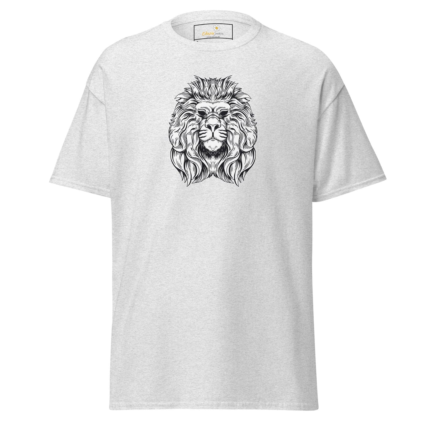 Unisex classic t-shirt - WILD LIFE LION HEAD - REGULAR - Ash / S