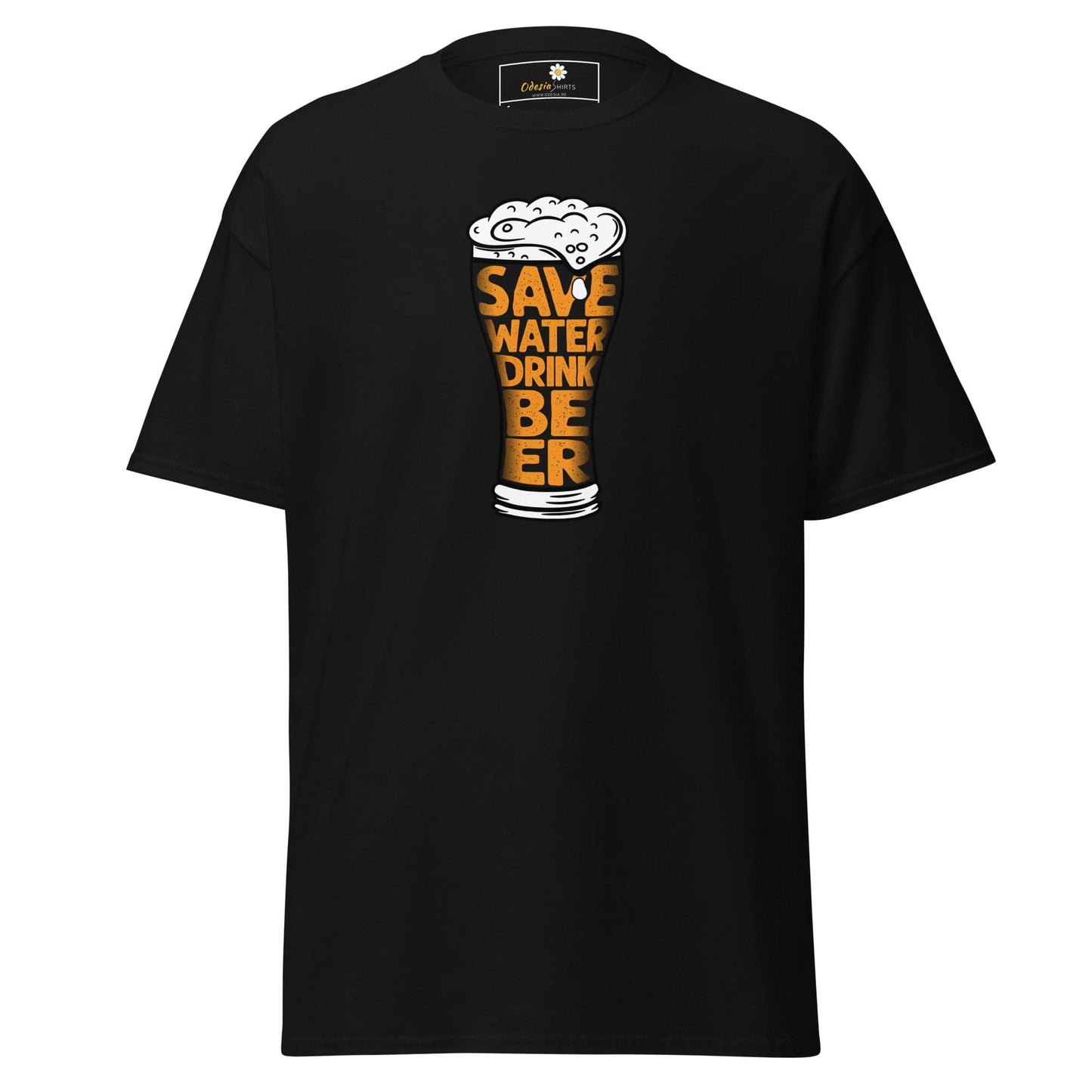 Unisex classic t-shirt - FUN SAVE WATER DRINK BEER - REGULAR - Black / S