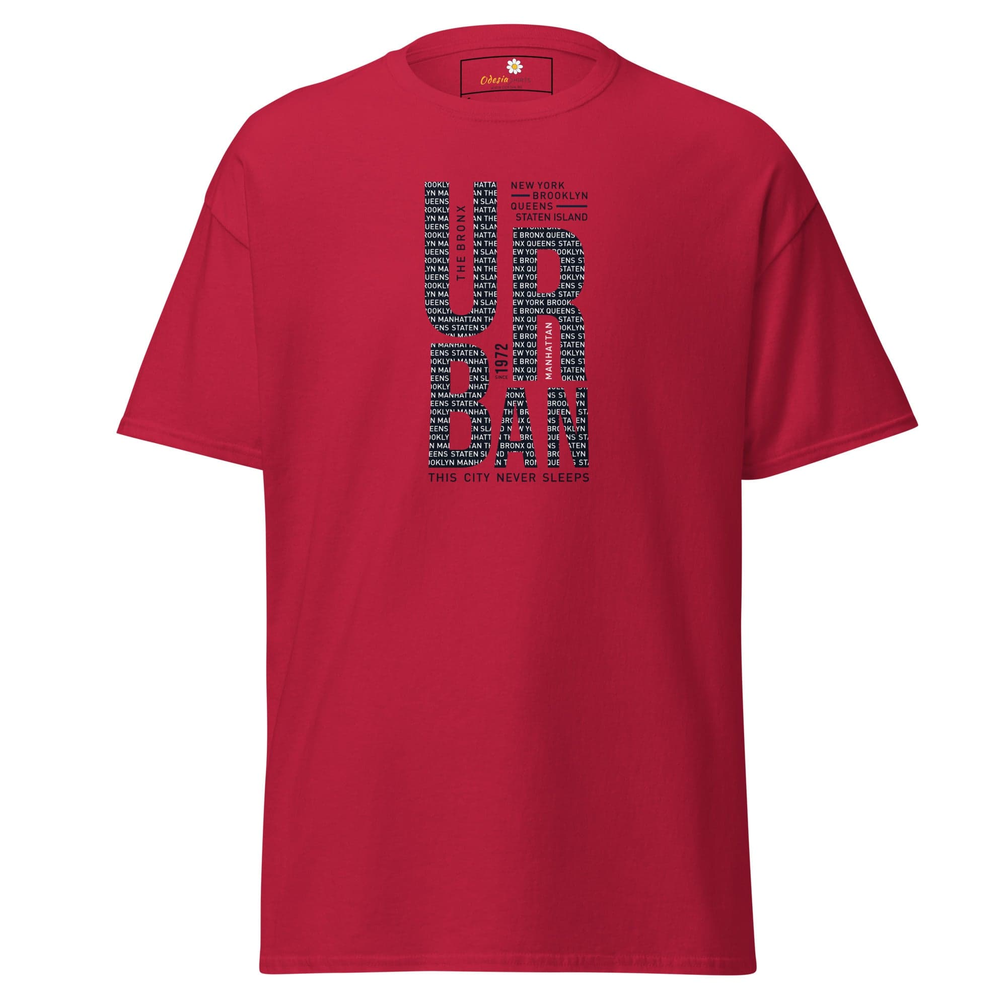 Unisex classic t-shirt - URBAN DESIGN - REGULAR - Cardinal / S