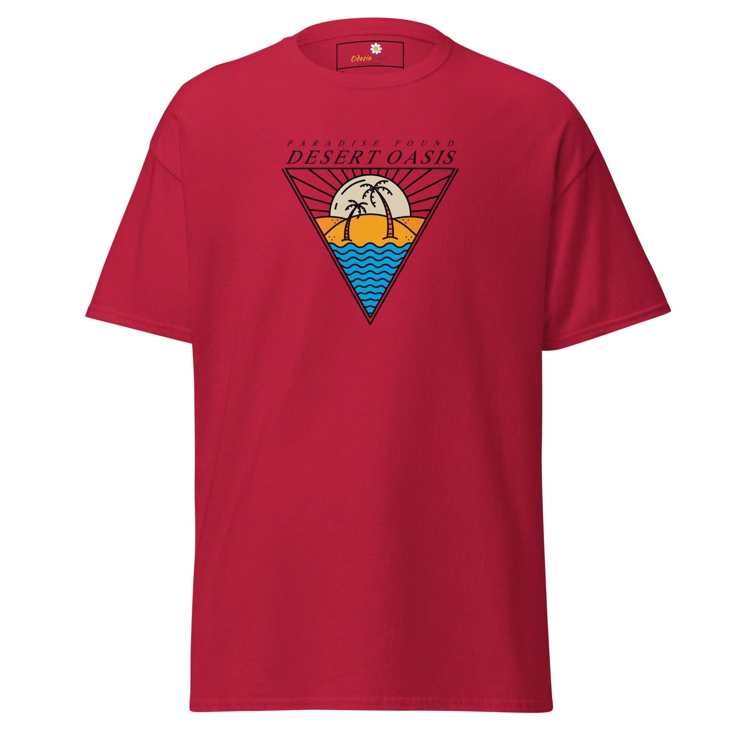 Unisex classic t-shirt - SUMMER DESERT OASIS - REGULAR - Cardinal / S