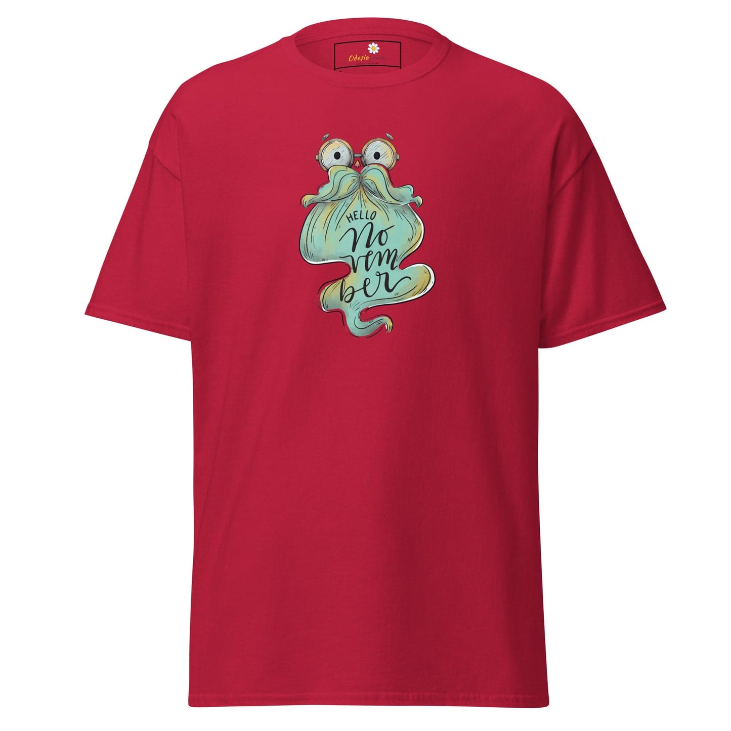 Unisex classic t-shirt - FUN HELLO NOVEMBER - REGULAR - Cardinal / S