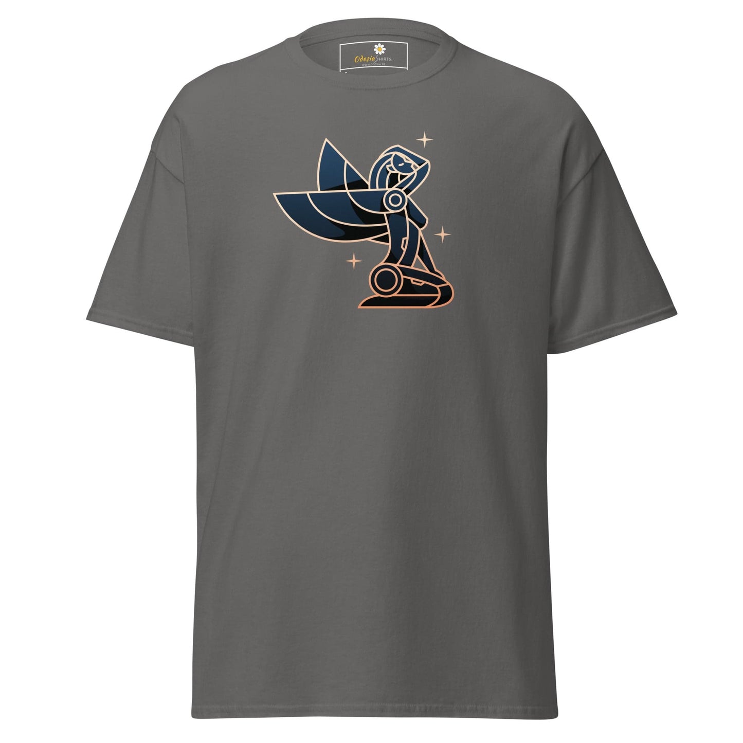 Unisex classic t-shirt - VIRGO WOMAN WINGS - REGULAR - Charcoal / S