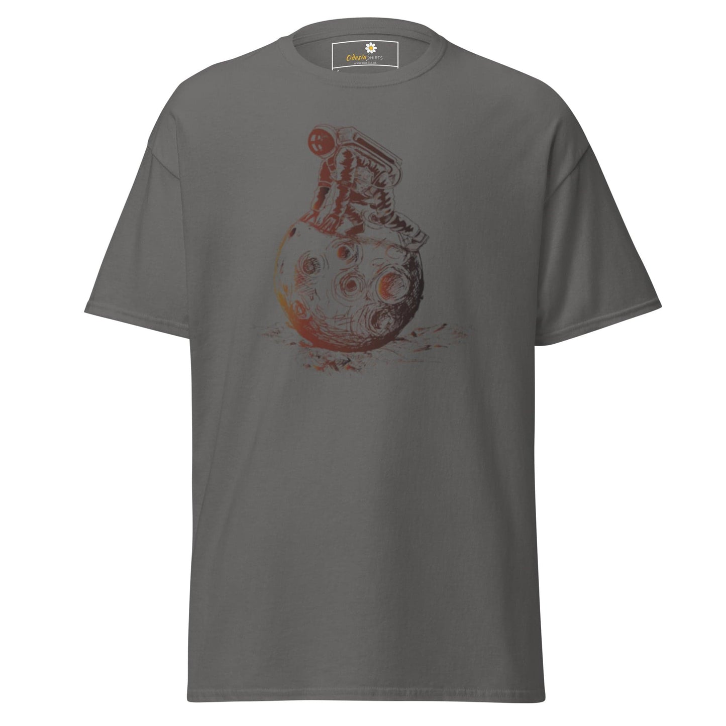 Unisex classic t-shirt - ASTRONAUT PLAYING SPACE - REGULAR - Charcoal / S