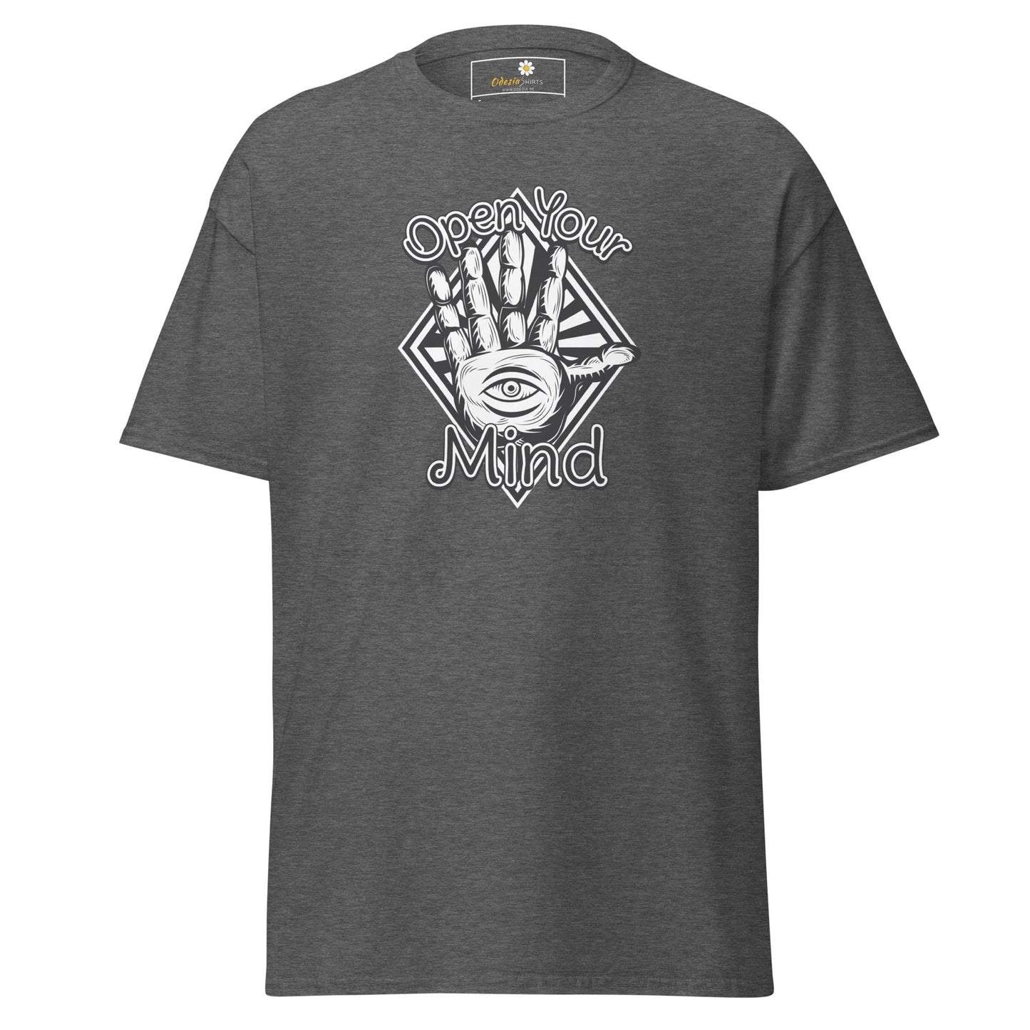Unisex classic t-shirt - MYSTIC OPEN YOUR MIND - REGULAR - Dark Heather / S