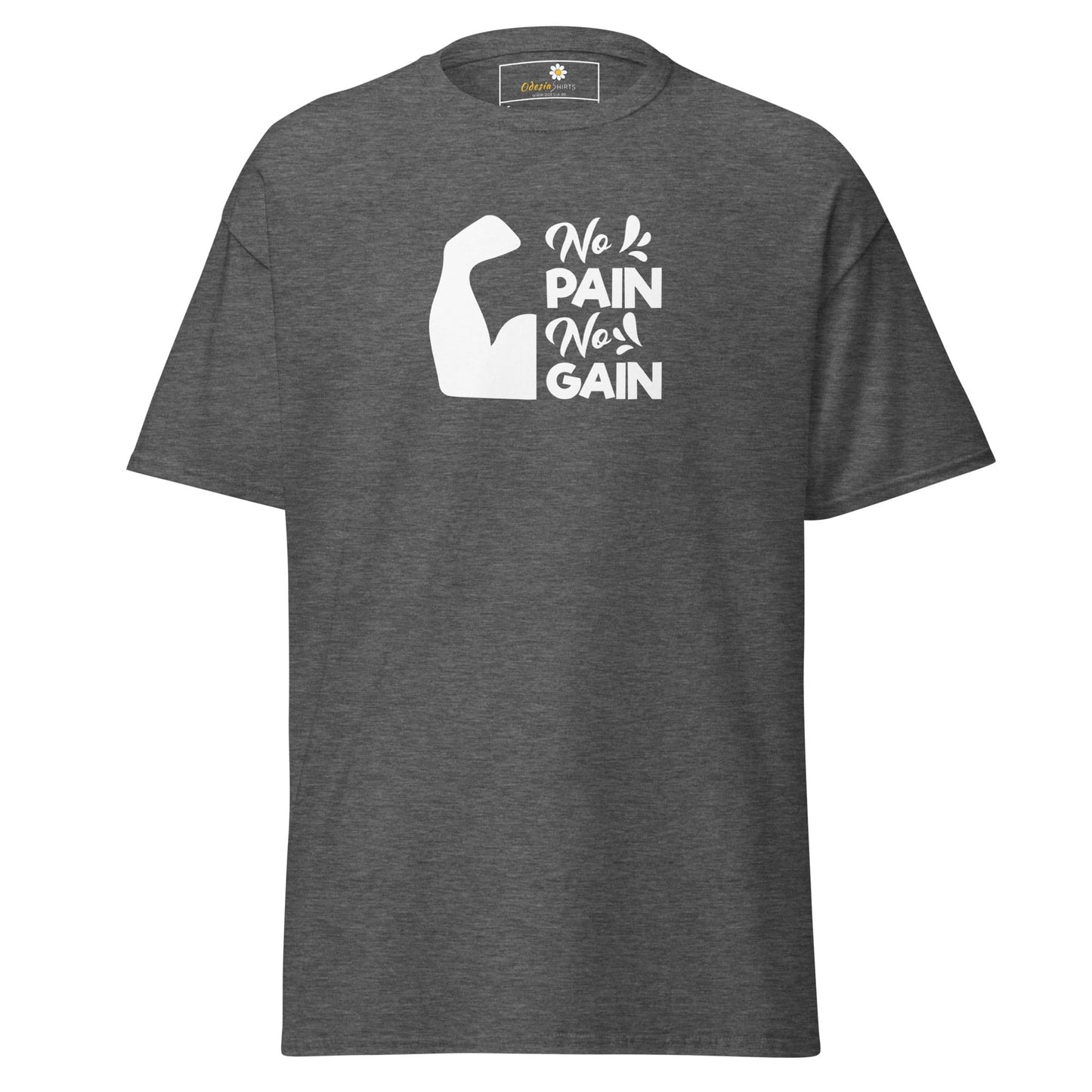 Unisex classic t-shirt - SPORT BIG MUSCLES - REGULAR - Dark Heather / S