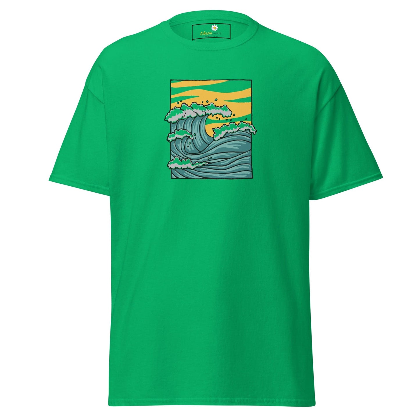 Unisex classic t-shirt - NATURE SEA WAVES - REGULAR - Irish Green / S