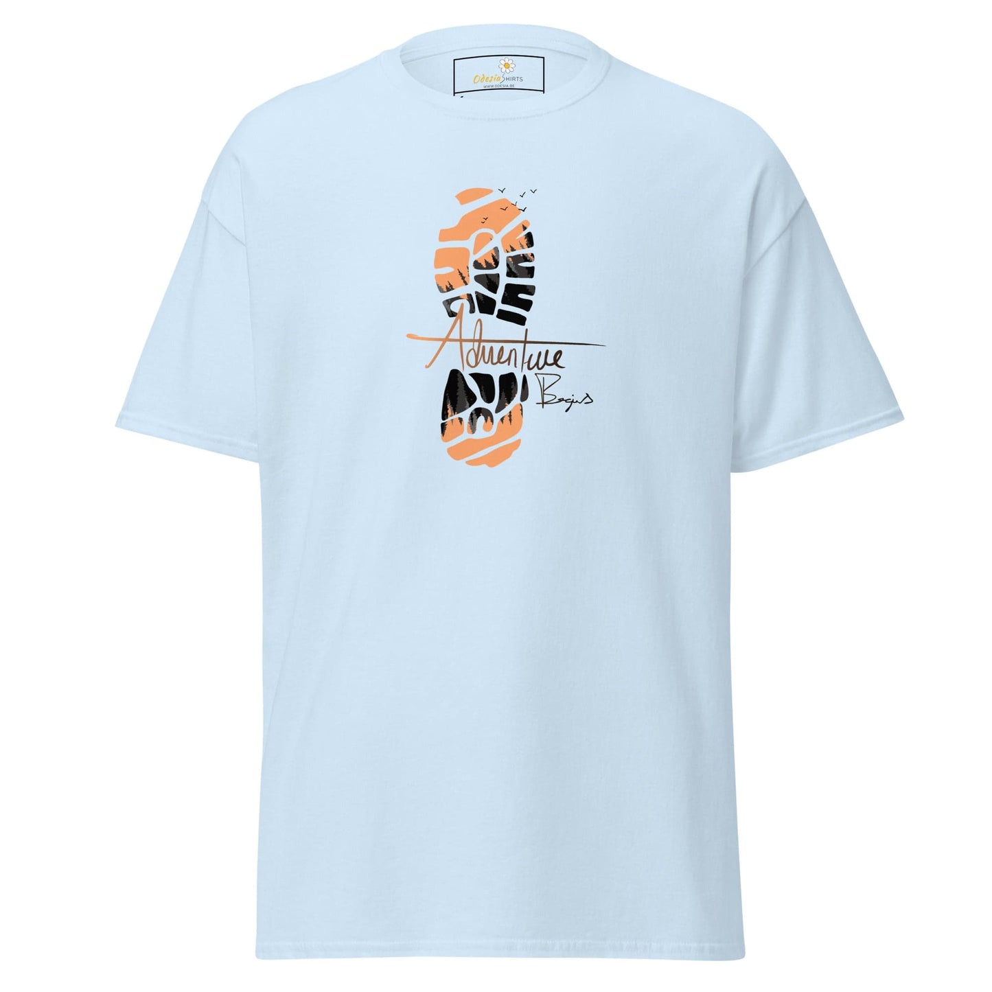 Unisex classic t-shirt - MISC FOOTSTEP - REGULAR - Light Blue / S