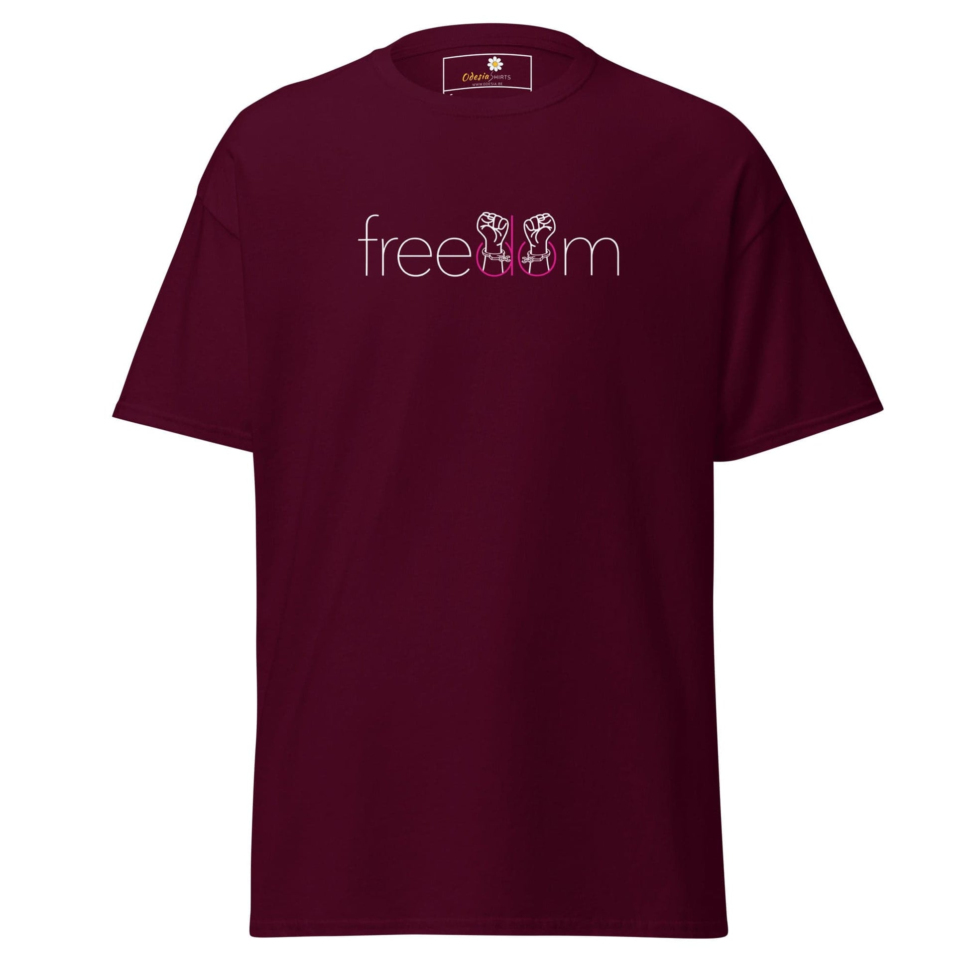 Unisex classic t-shirt - MISC FREEDOM - REGULAR - Maroon / S