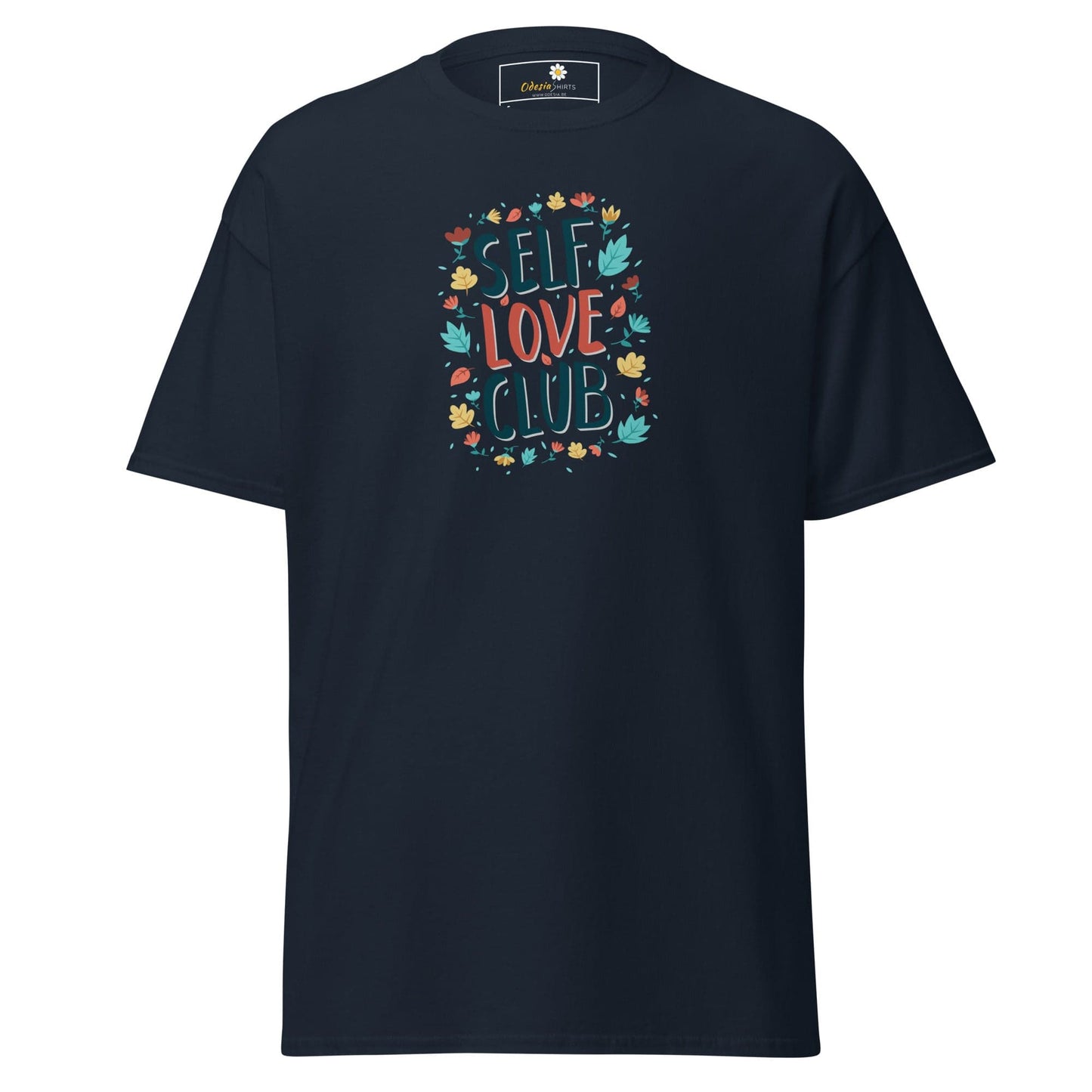 Unisex classic t-shirt - POSITIVE SELF LOVE CLUB - REGULAR - Navy / S