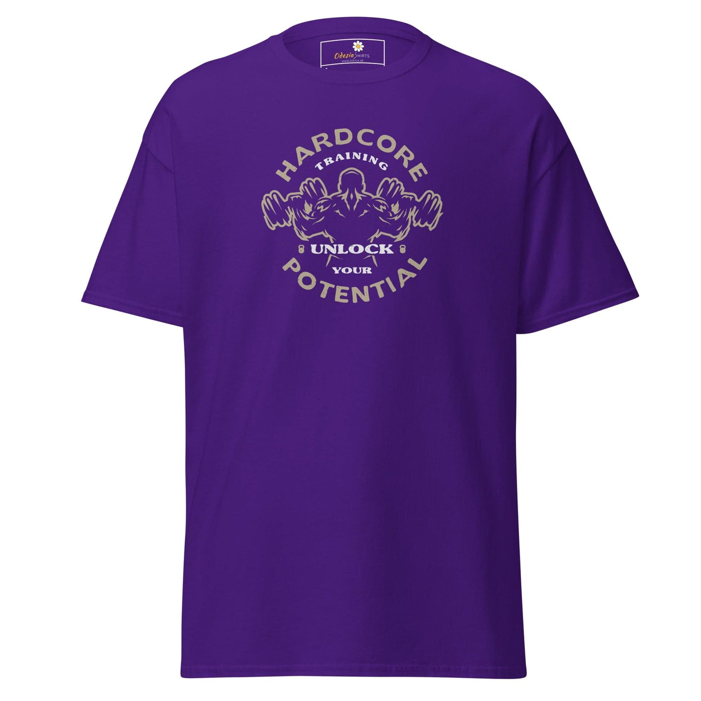 Unisex classic t-shirt - SPORT HARDCORE TRAINING - REGULAR - Purple / S