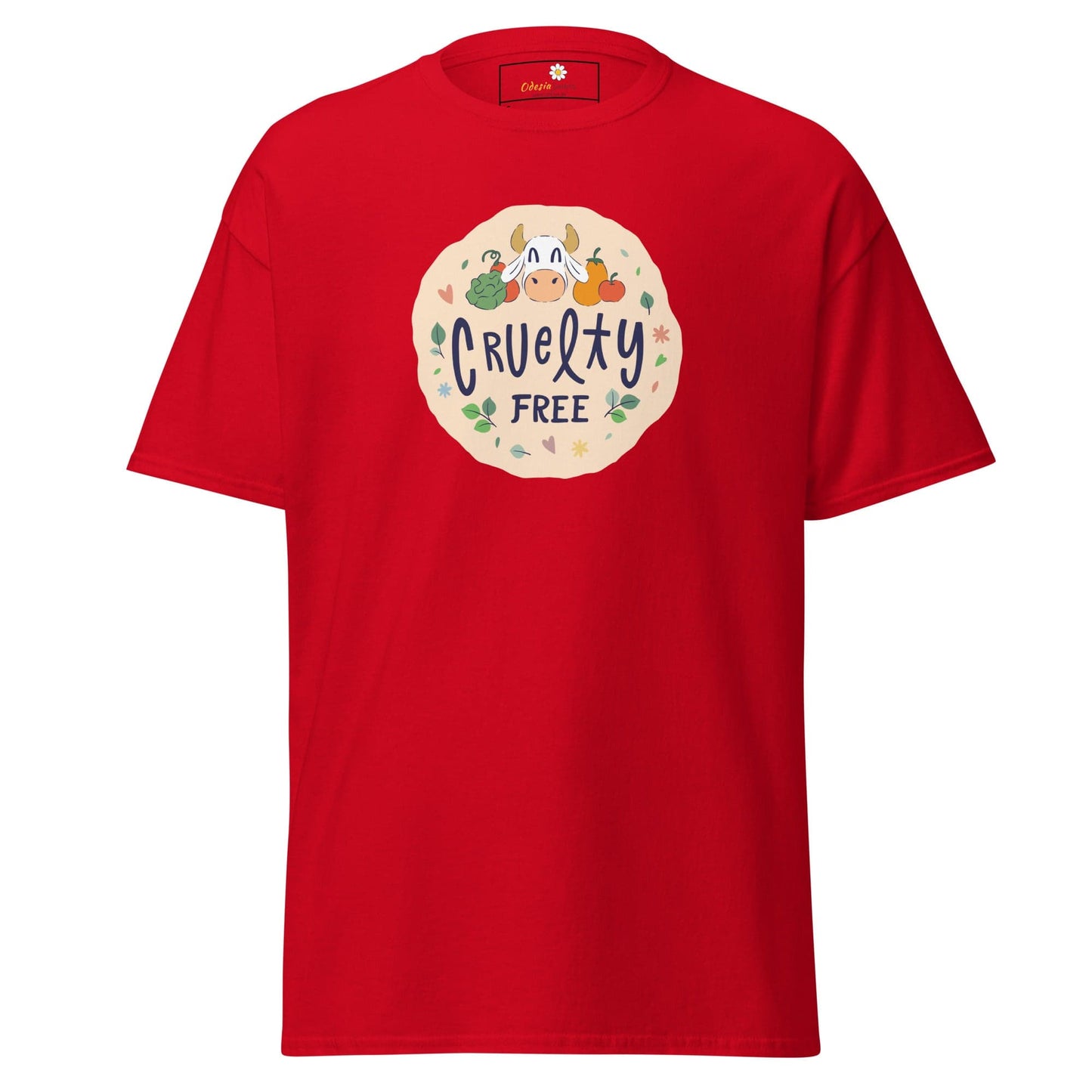 Unisex classic t-shirt - VEGAN CRUELTY FREE - REGULAR - Red / S