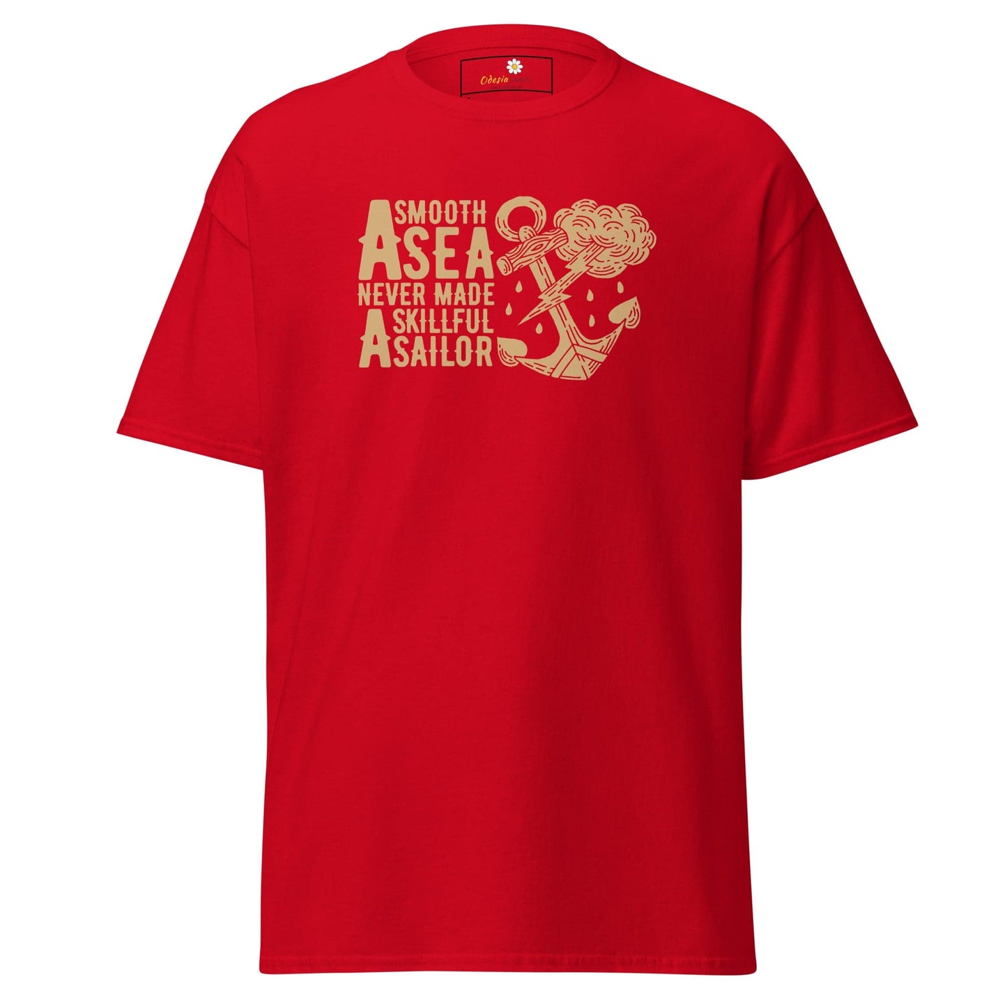 Unisex classic t-shirt - SEALIFE SMOOTH SEA MADE SAILOR - REGULAR - Red / S