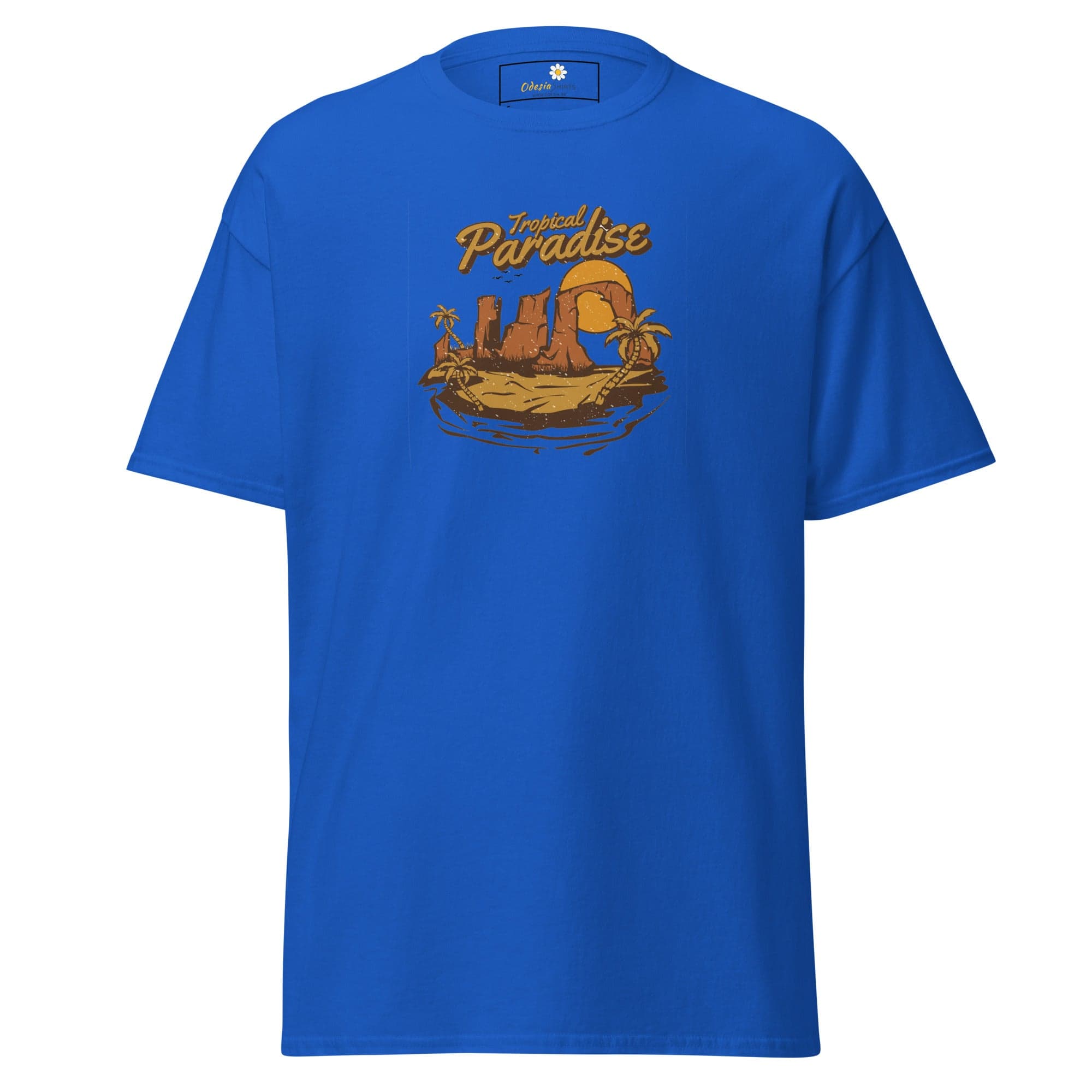 Unisex classic t-shirt - SUMMER TROPICAL PARADISE - REGULAR - Royal / S