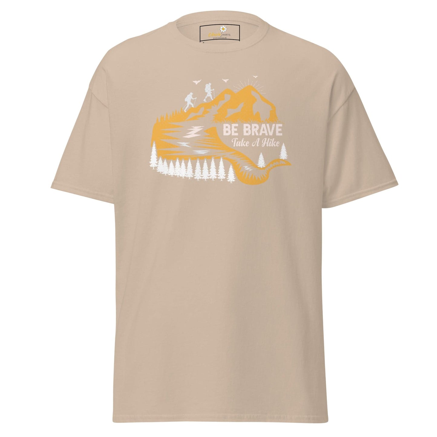 Unisex classic t-shirt - ADVENTURE BE BRAVE WANDER - REGULAR - Sand / S