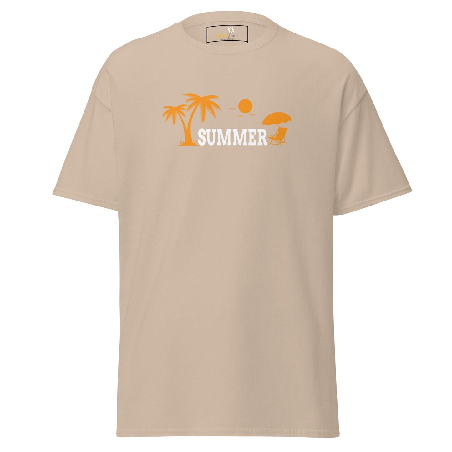 Unisex classic t-shirt - SUMMER TREES YEAH - REGULAR - Sand / S