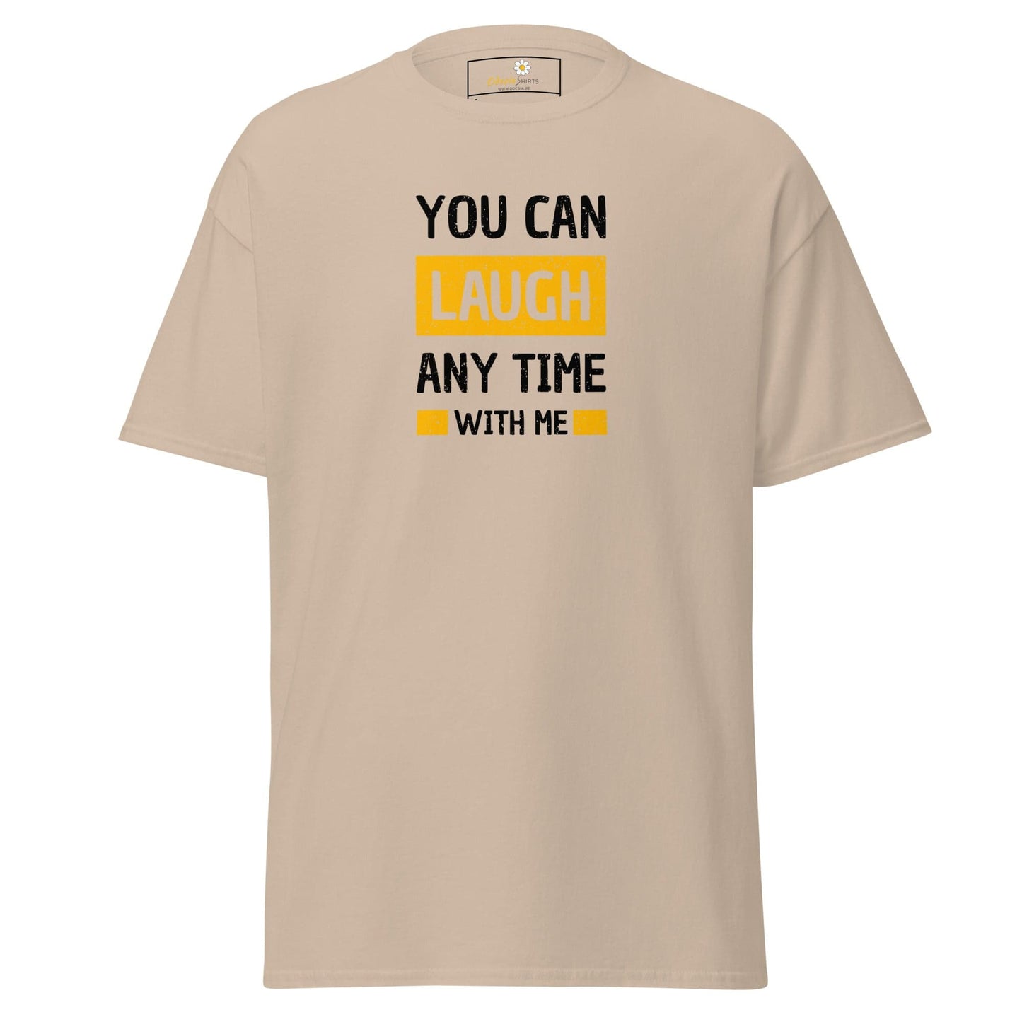 Unisex classic t-shirt - FUN TEXT YOU CAN LAUGH - REGULAR - Sand / S