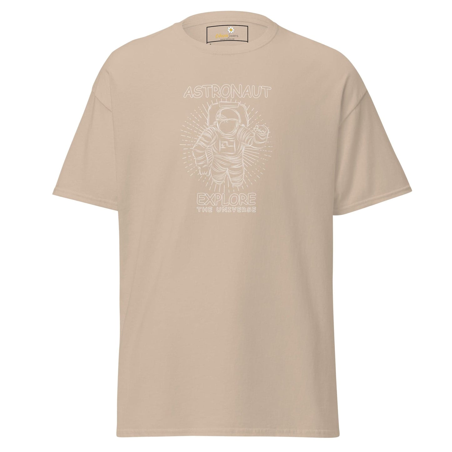 Unisex classic t-shirt - ASTRONAUT EXPLORE UNIVERSE - REGULAR - Sand / S