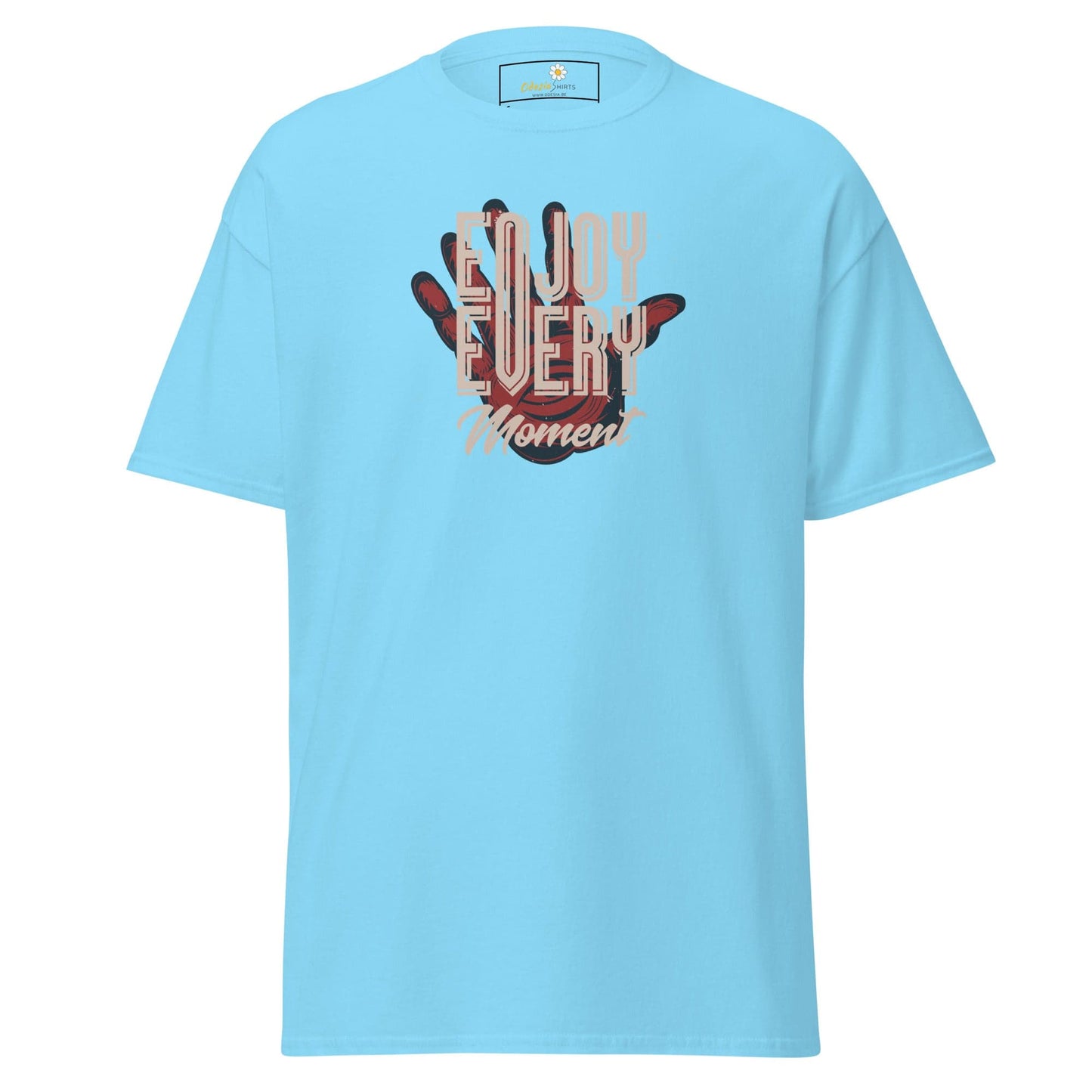 Unisex classic t-shirt - FANTASY ENJOY EVERY MOMENT - REGULAR - Sky / S