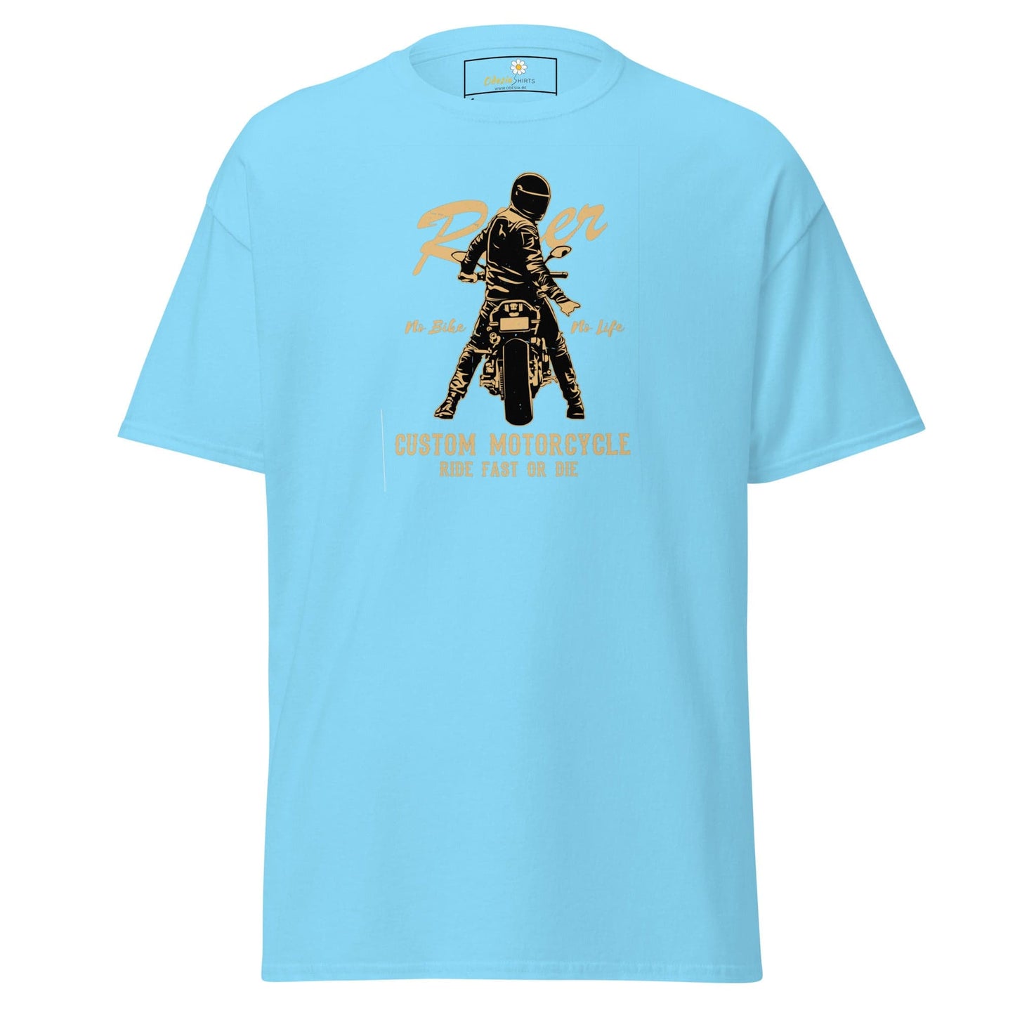 Unisex classic t-shirt - SPORT RIDER MOTORCYCLE - REGULAR - Sky / S