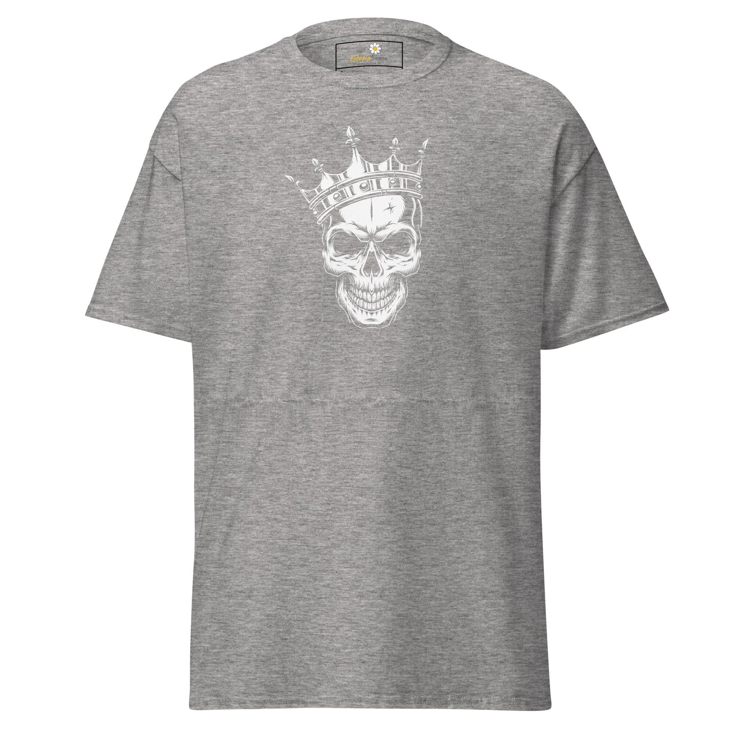 Unisex classic t-shirt - SKULL KING - REGULAR - Sport Grey / S