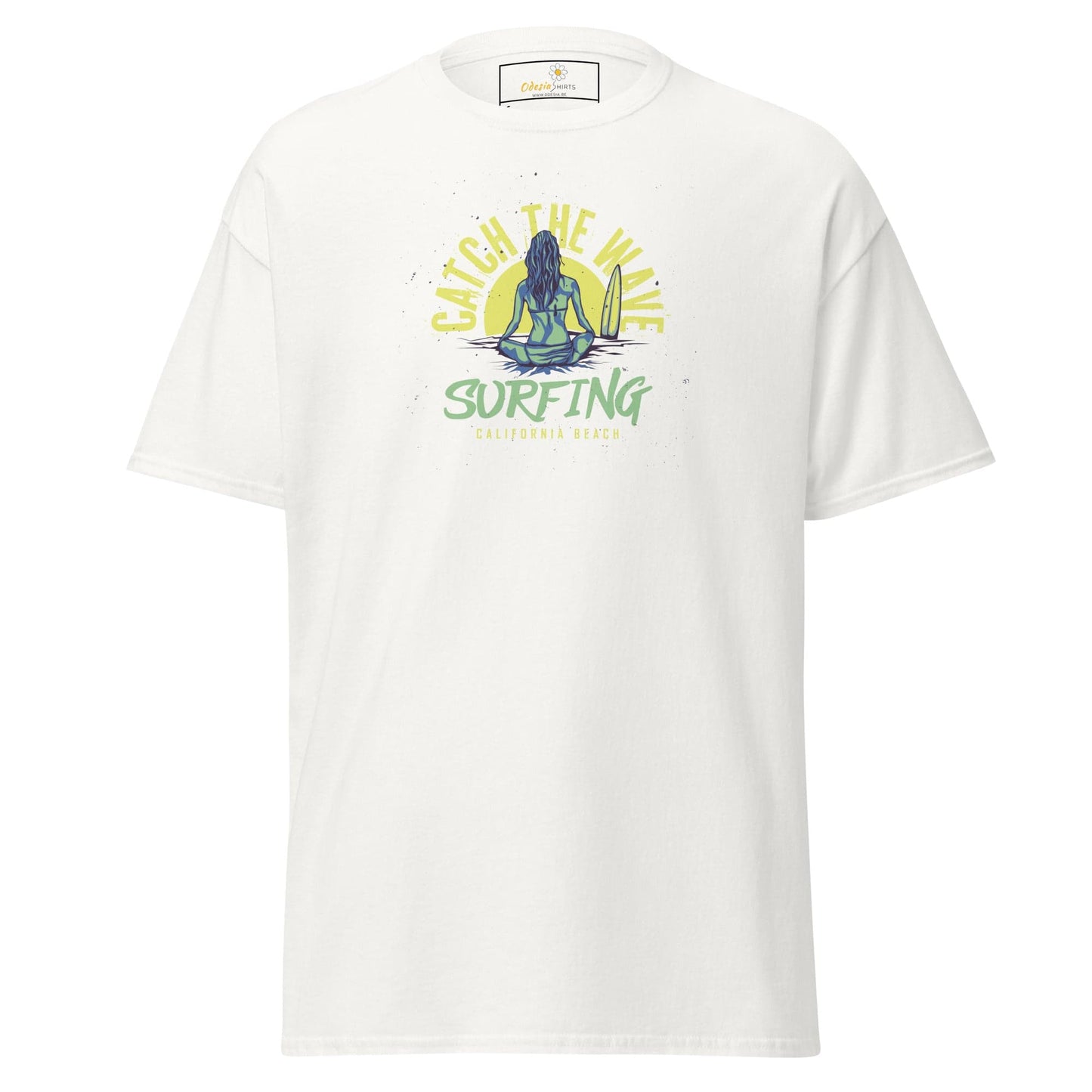 Unisex classic t-shirt - SUMMER SURFING LADY - REGULAR - White / S