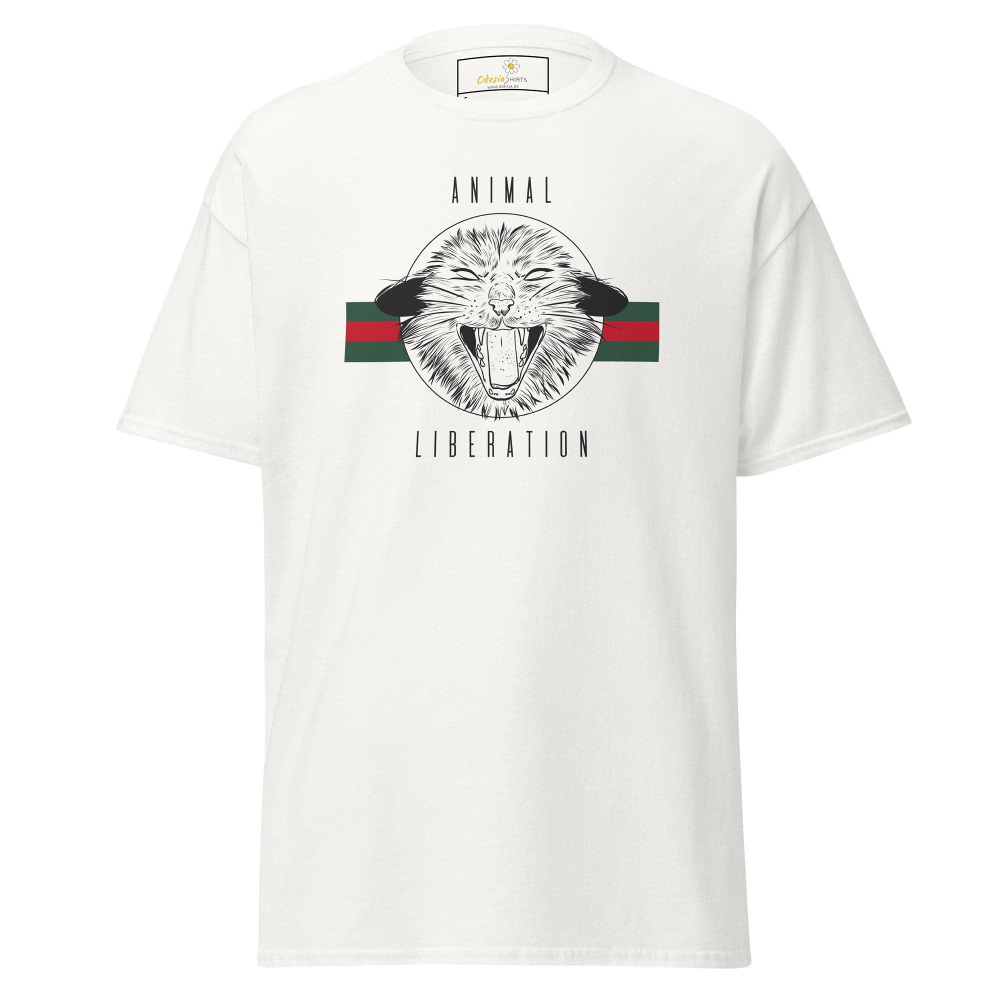 Unisex classic t-shirt - VEGAN ANIMAL LIBERATION - REGULAR - White / S