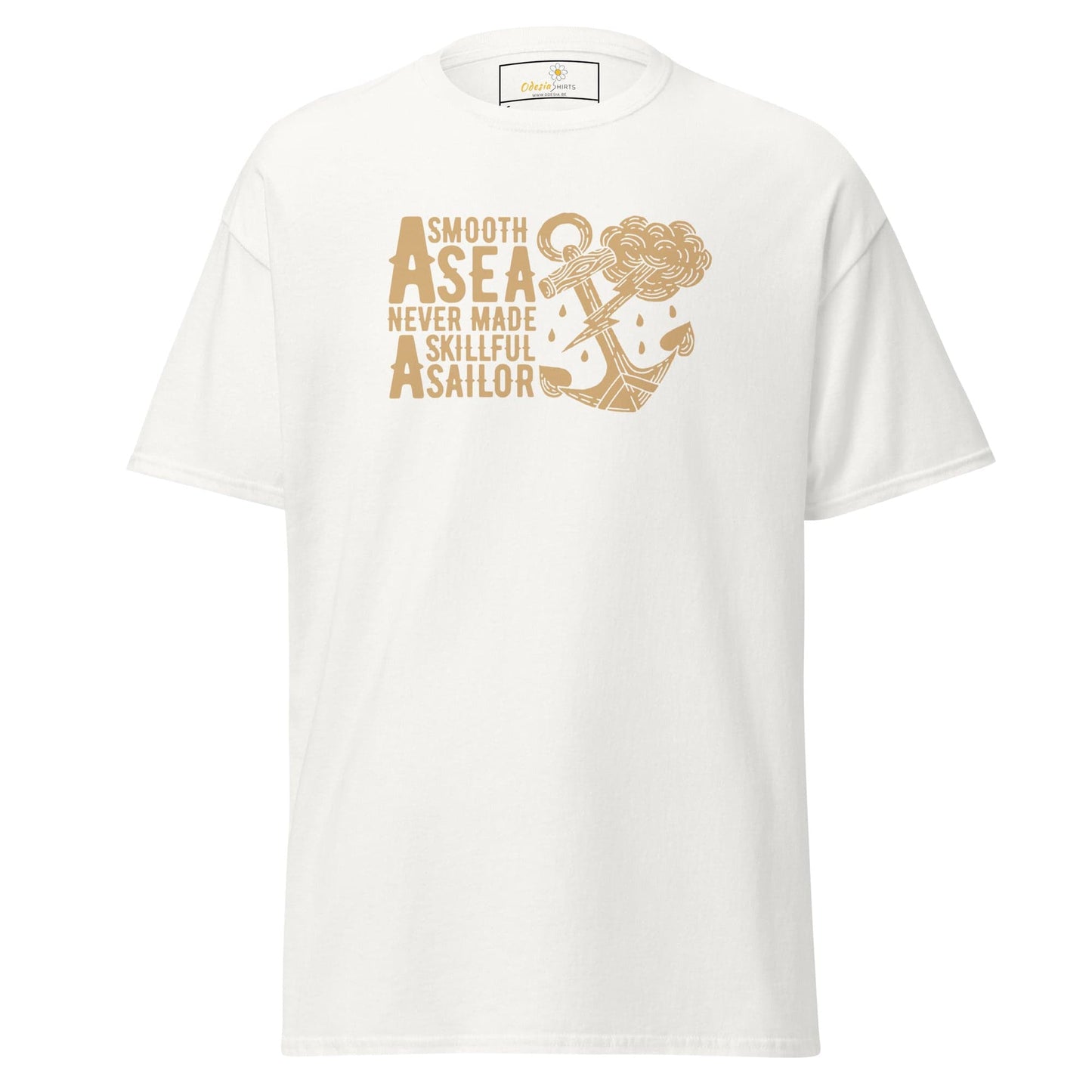 Unisex classic t-shirt - SEALIFE SMOOTH SEA MADE SAILOR - REGULAR - White / S