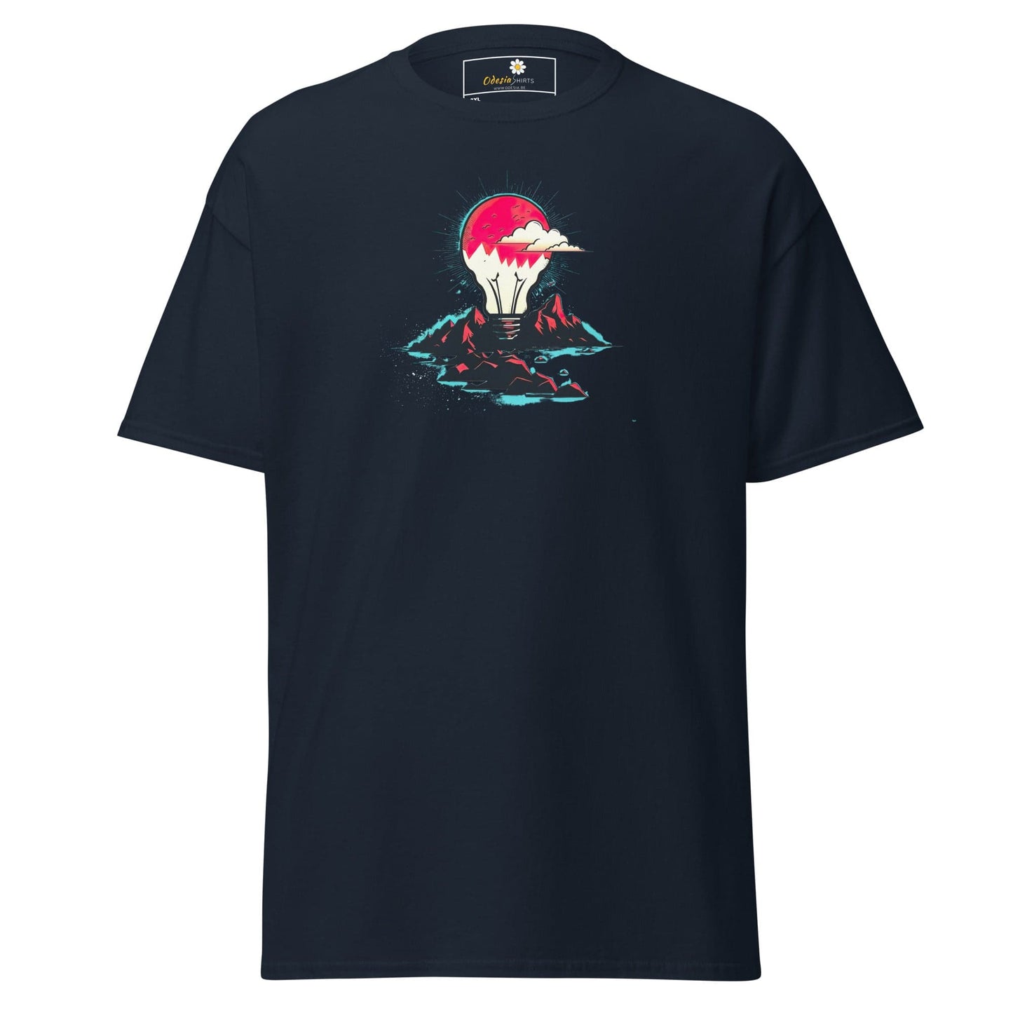 Navy blue graphic T-shirt for Men and Women in size 2XL to 5XL