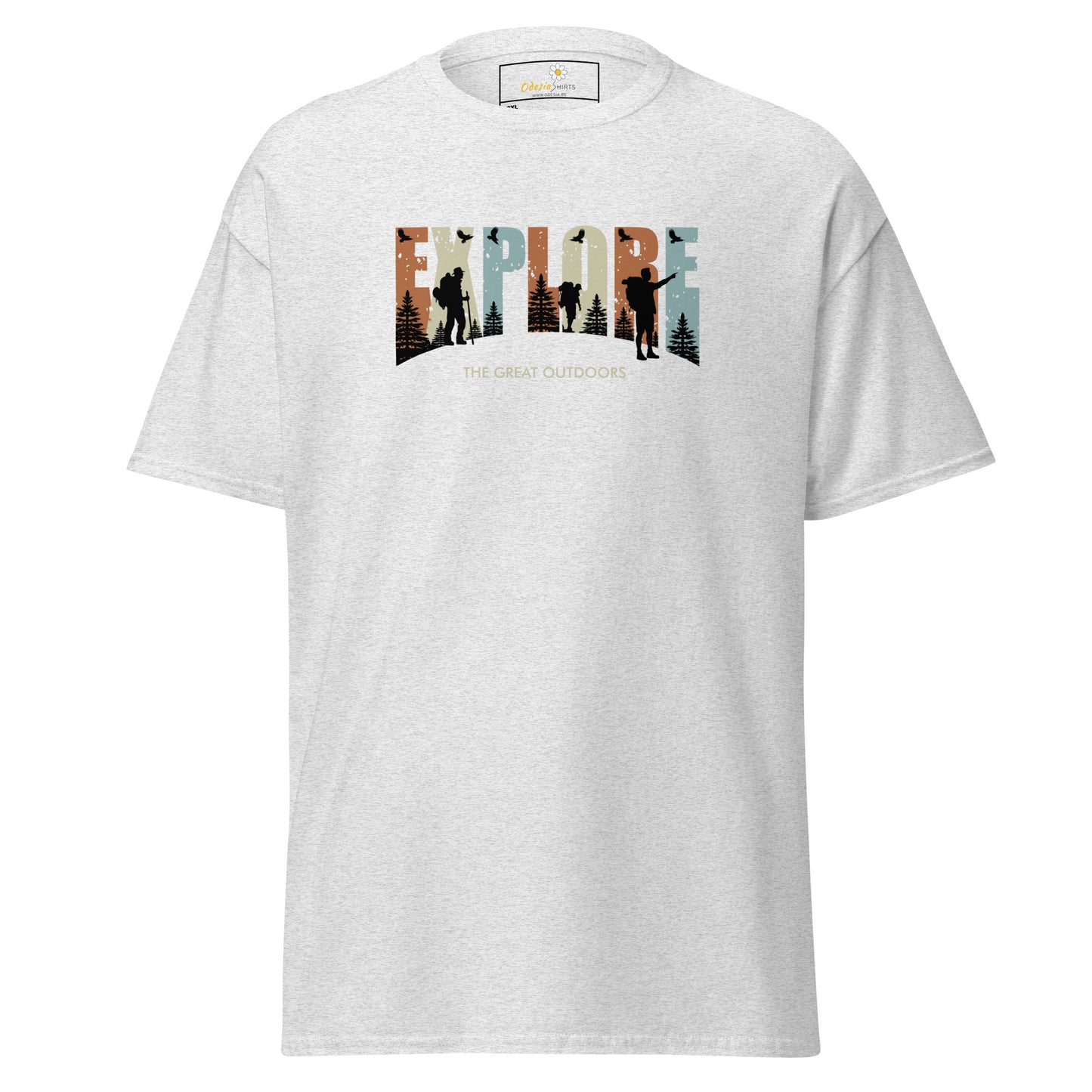 Unisex classic t-shirt - ADVENTURE EXPLORE THE GREAT OUTDOORS - BIG