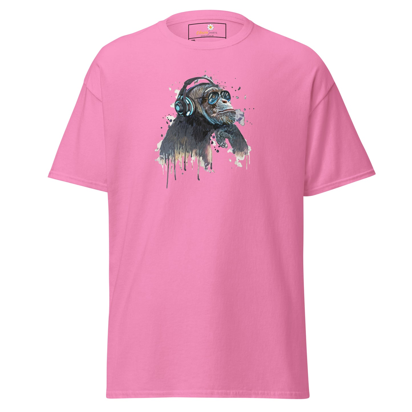 Unisex classic t-shirt - WILDLIFE MUSIC CHIMPANZEE - BIG