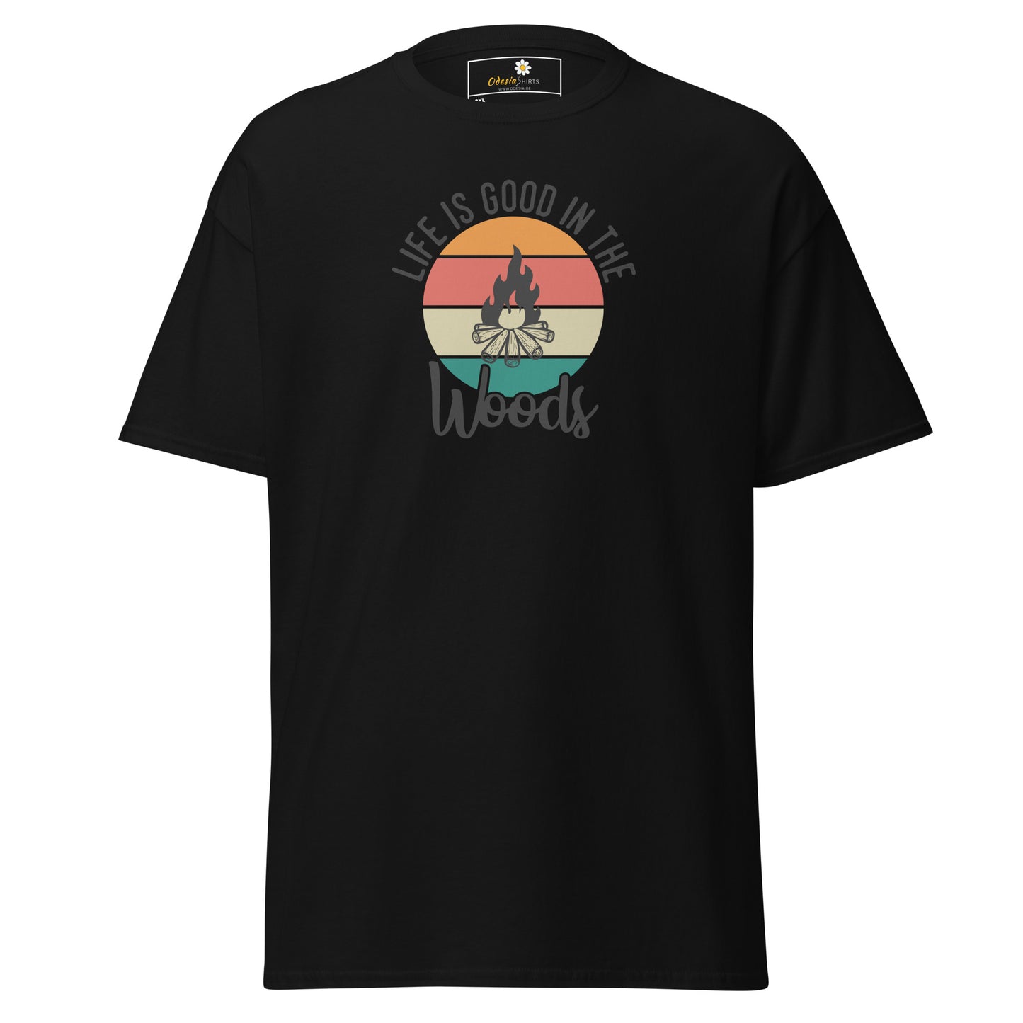 Unisex classic t-shirt - ADVENTURE LIFE IS GOOD IN THE WOODS - BIG