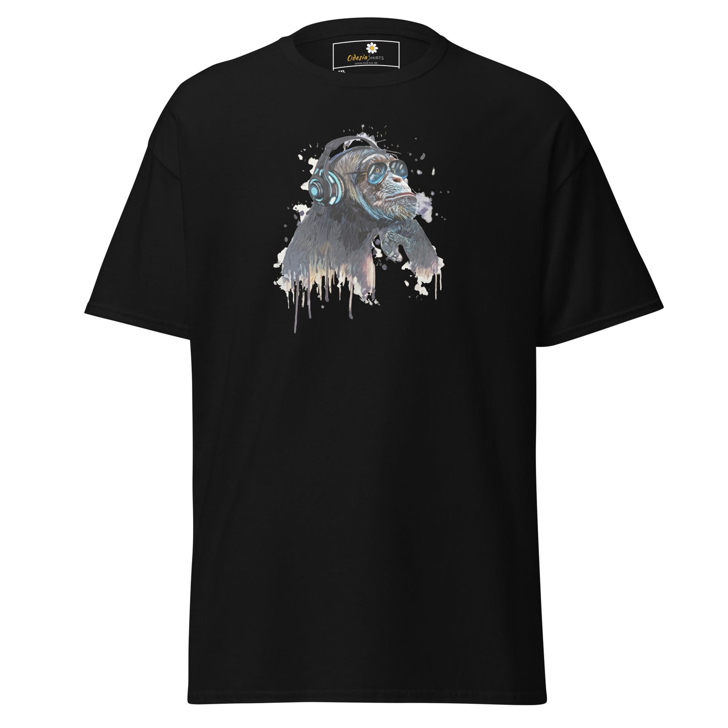 Unisex classic t-shirt - WILDLIFE MUSIC CHIMPANZEE - BIG