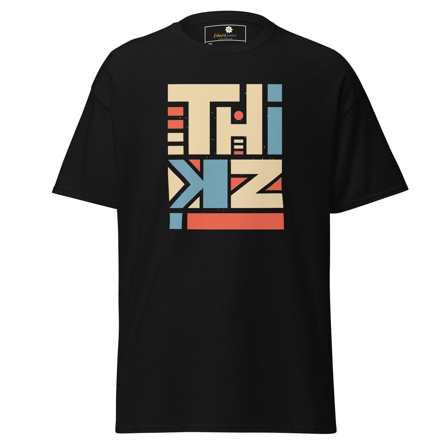 Unisex classic t-shirt - ABSTRACT TEXT THINK - BIG