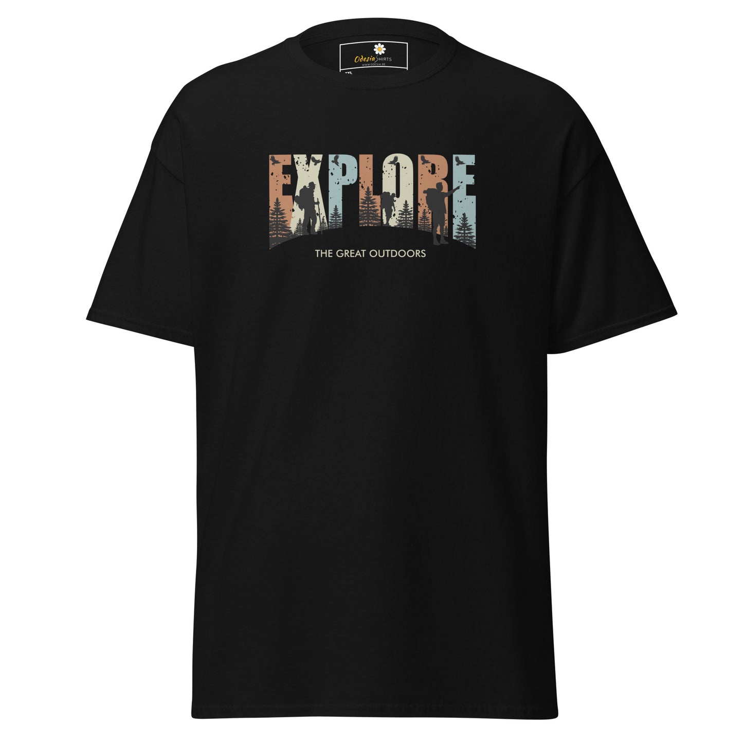Unisex classic t-shirt - ADVENTURE EXPLORE THE GREAT OUTDOORS - BIG